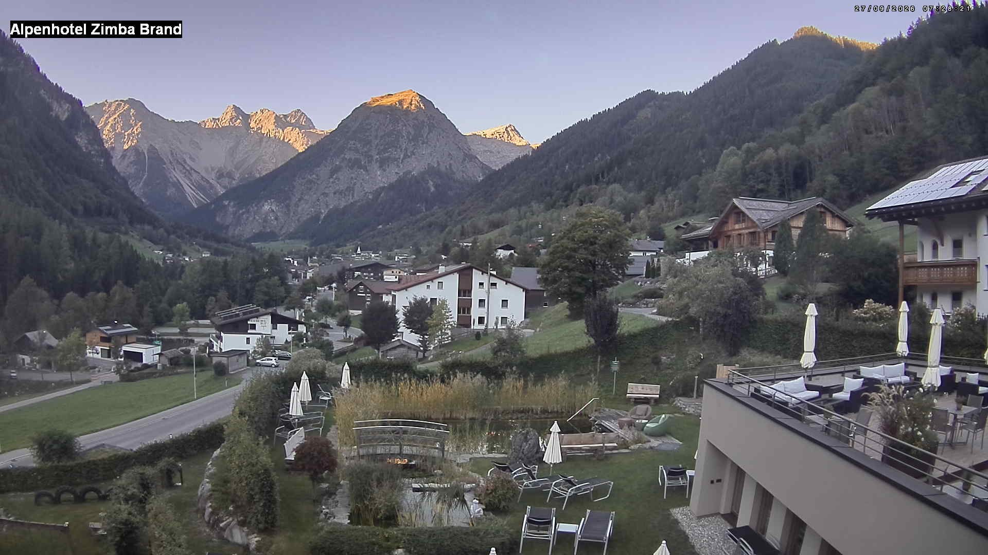 Archiv Foto Webcam Alpenhof Zimba, Brand, Vorarlberg