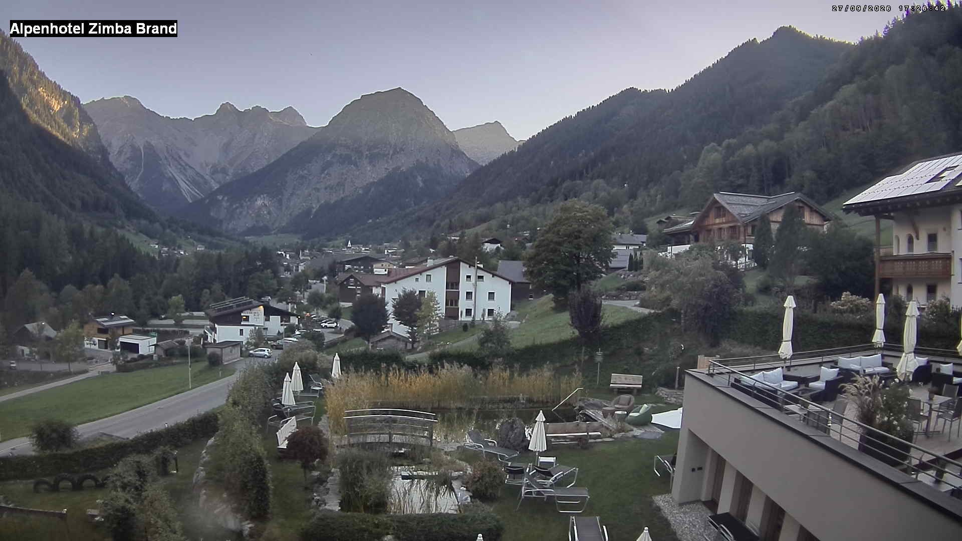 Archived image Webcam hotel Zimba, Brand in Vorarlberg
