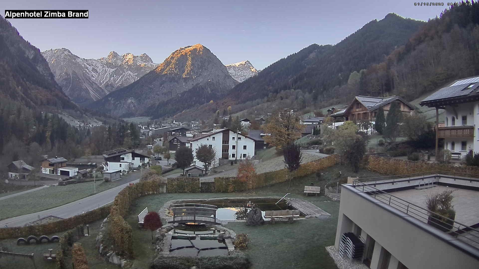 Archiv Foto Webcam Alpenhof Zimba, Brand, Vorarlberg