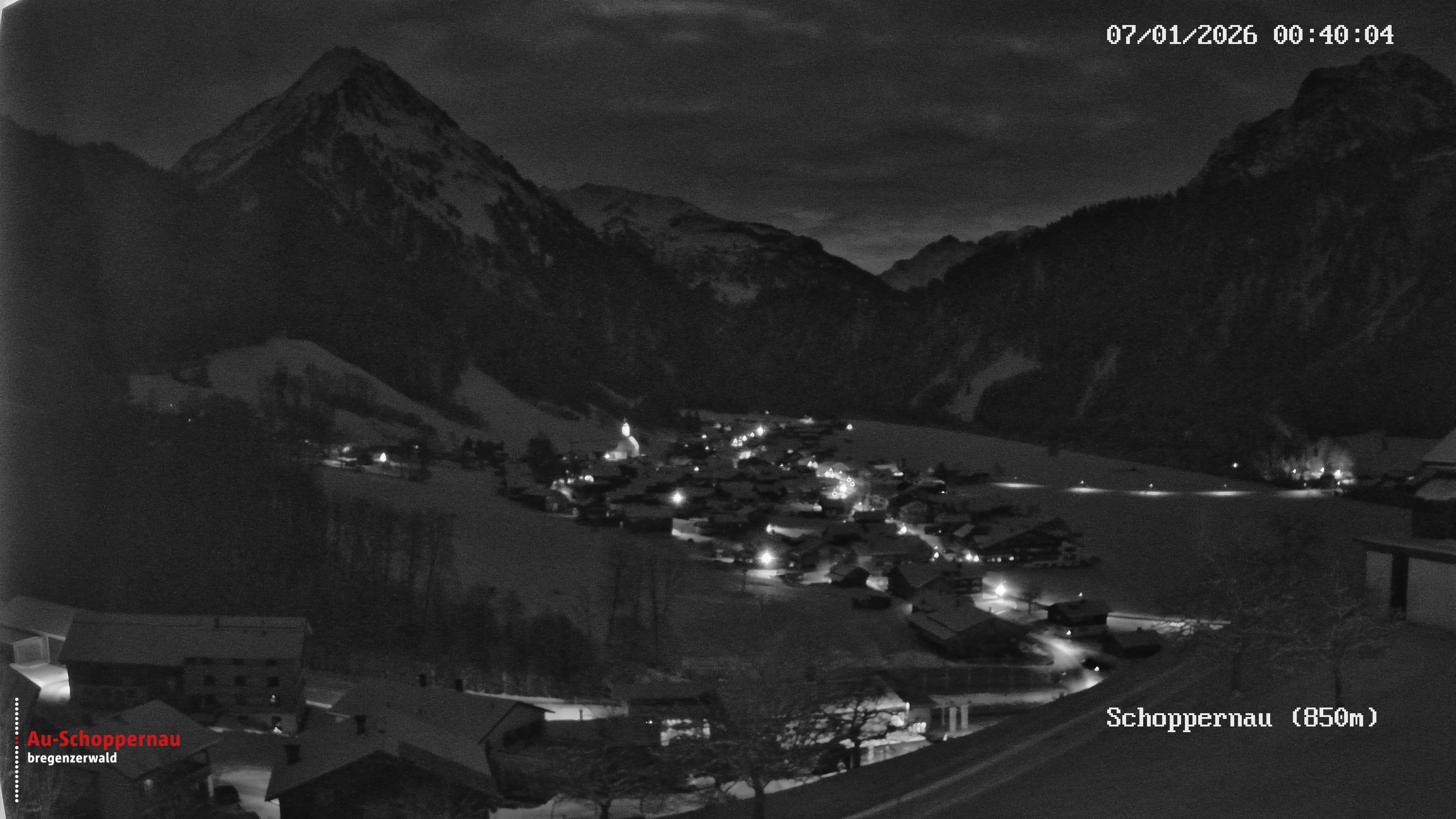 Archiv Foto Webcam Schoppernau im Bregenzerwald