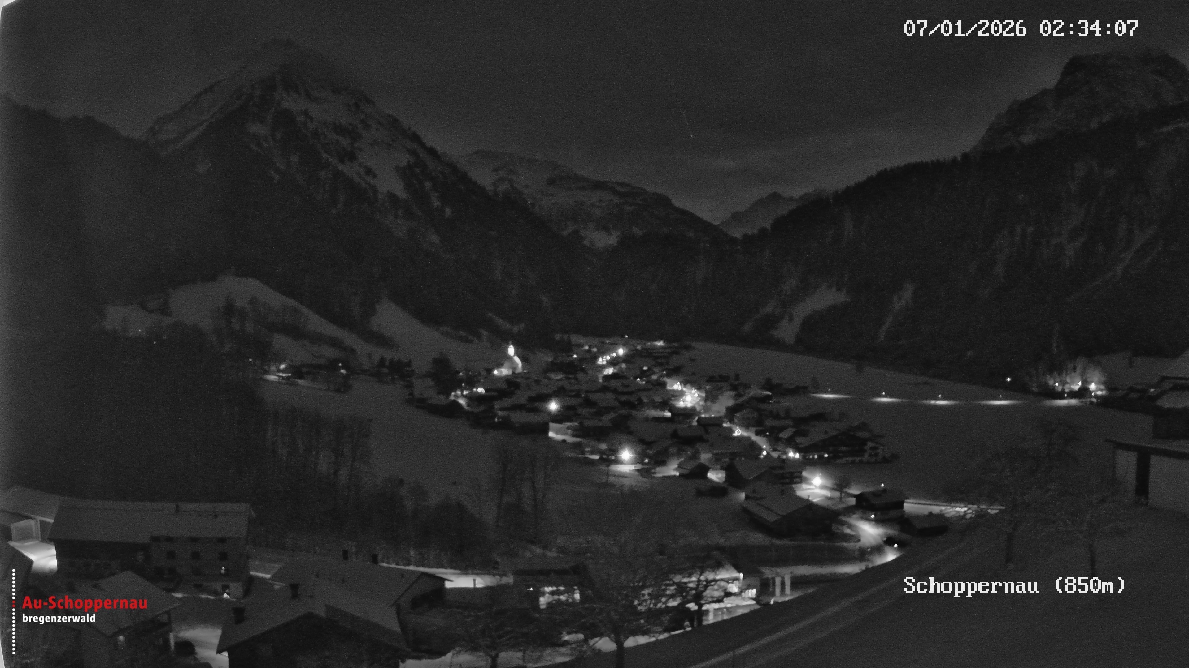 Archiv Foto Webcam Schoppernau im Bregenzerwald