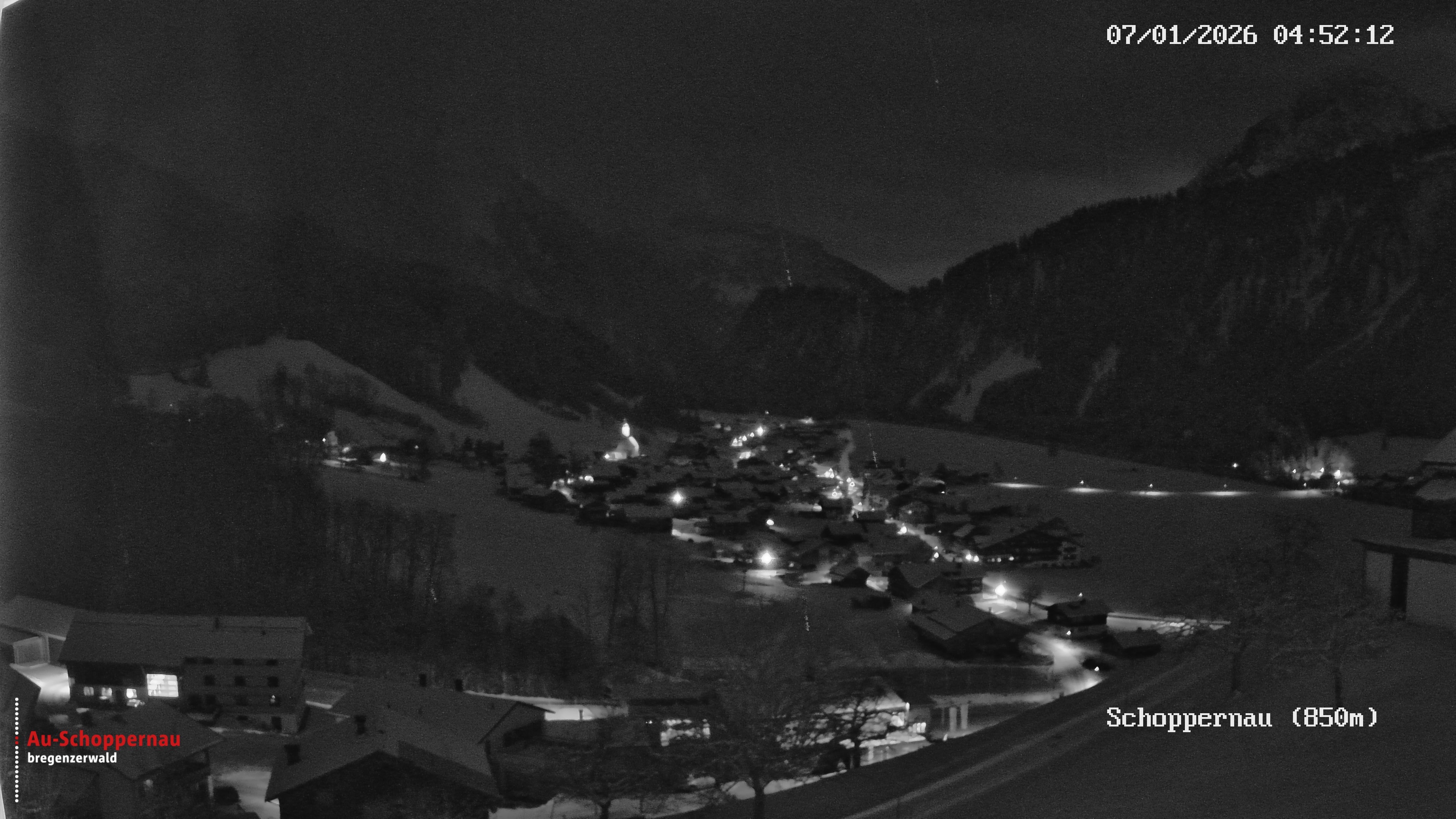 Archiv Foto Webcam Schoppernau im Bregenzerwald