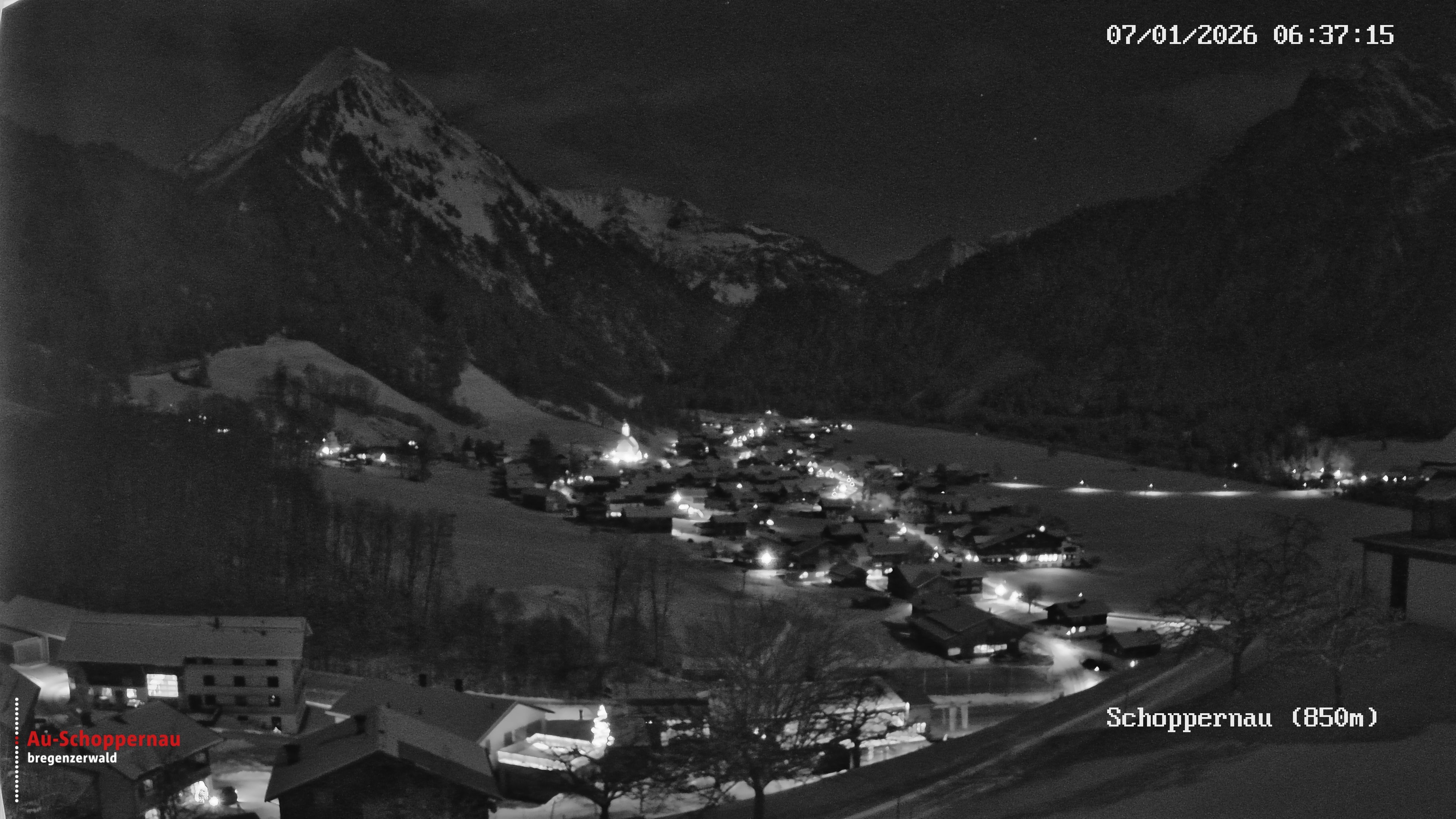 Archiv Foto Webcam Schoppernau im Bregenzerwald