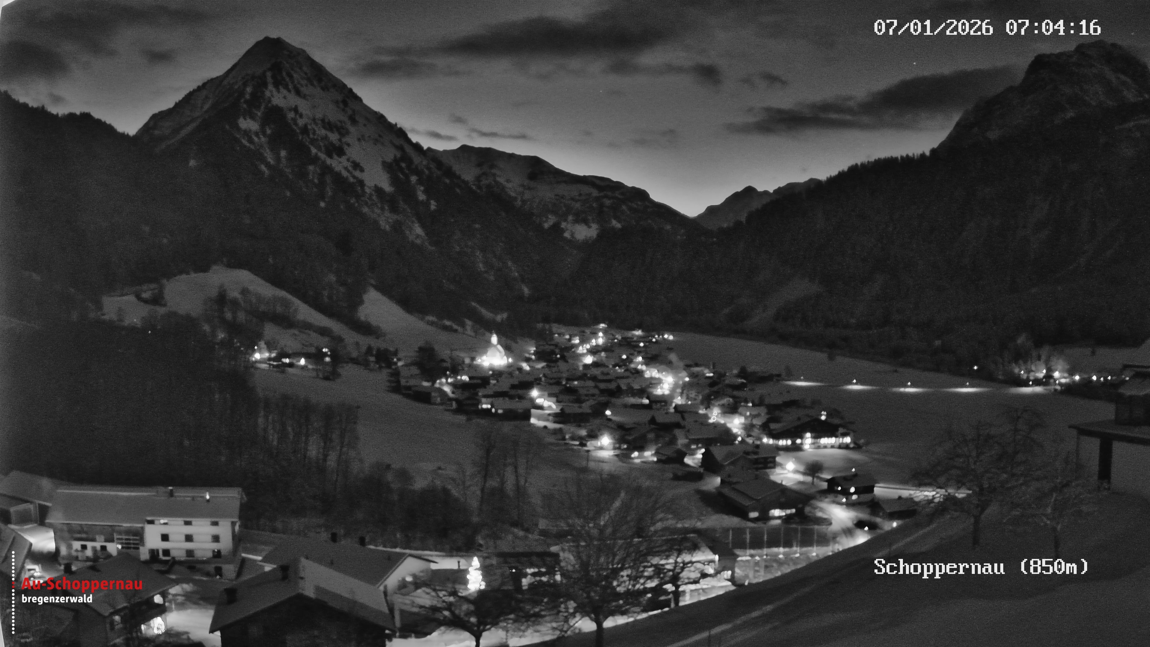 Archiv Foto Webcam Schoppernau im Bregenzerwald