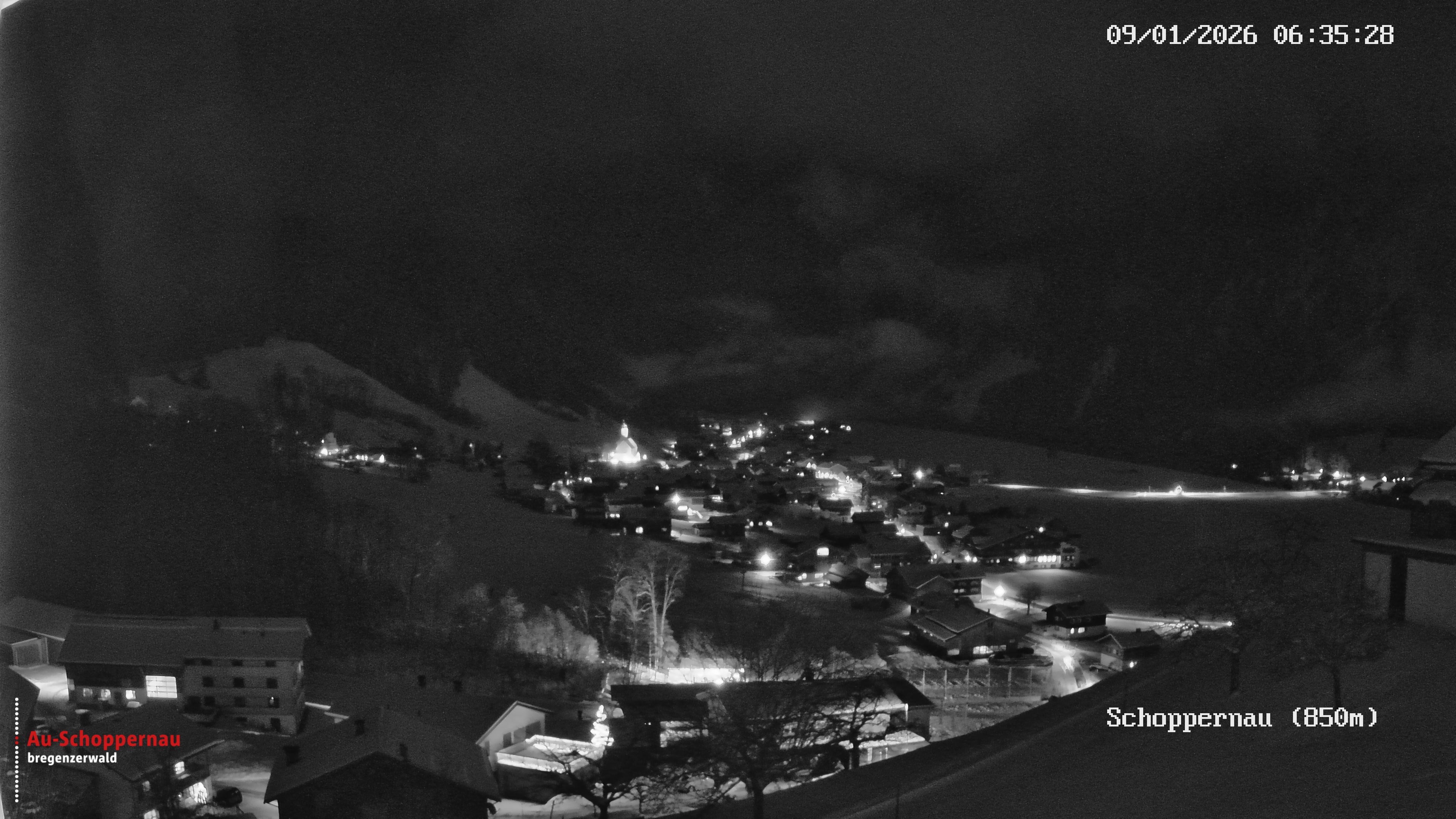 Archiv Foto Webcam Schoppernau im Bregenzerwald