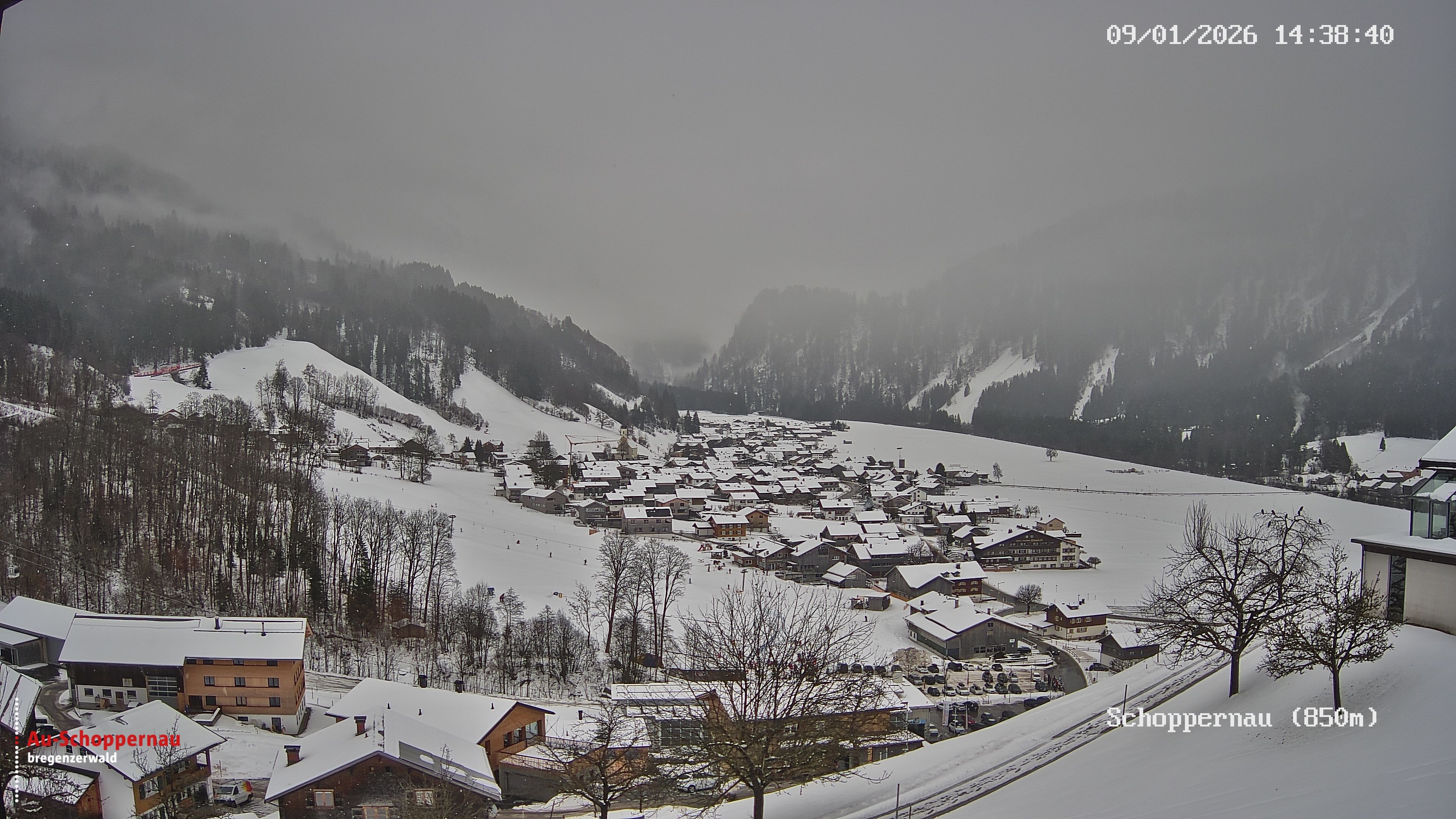Archiv Foto Webcam Schoppernau im Bregenzerwald