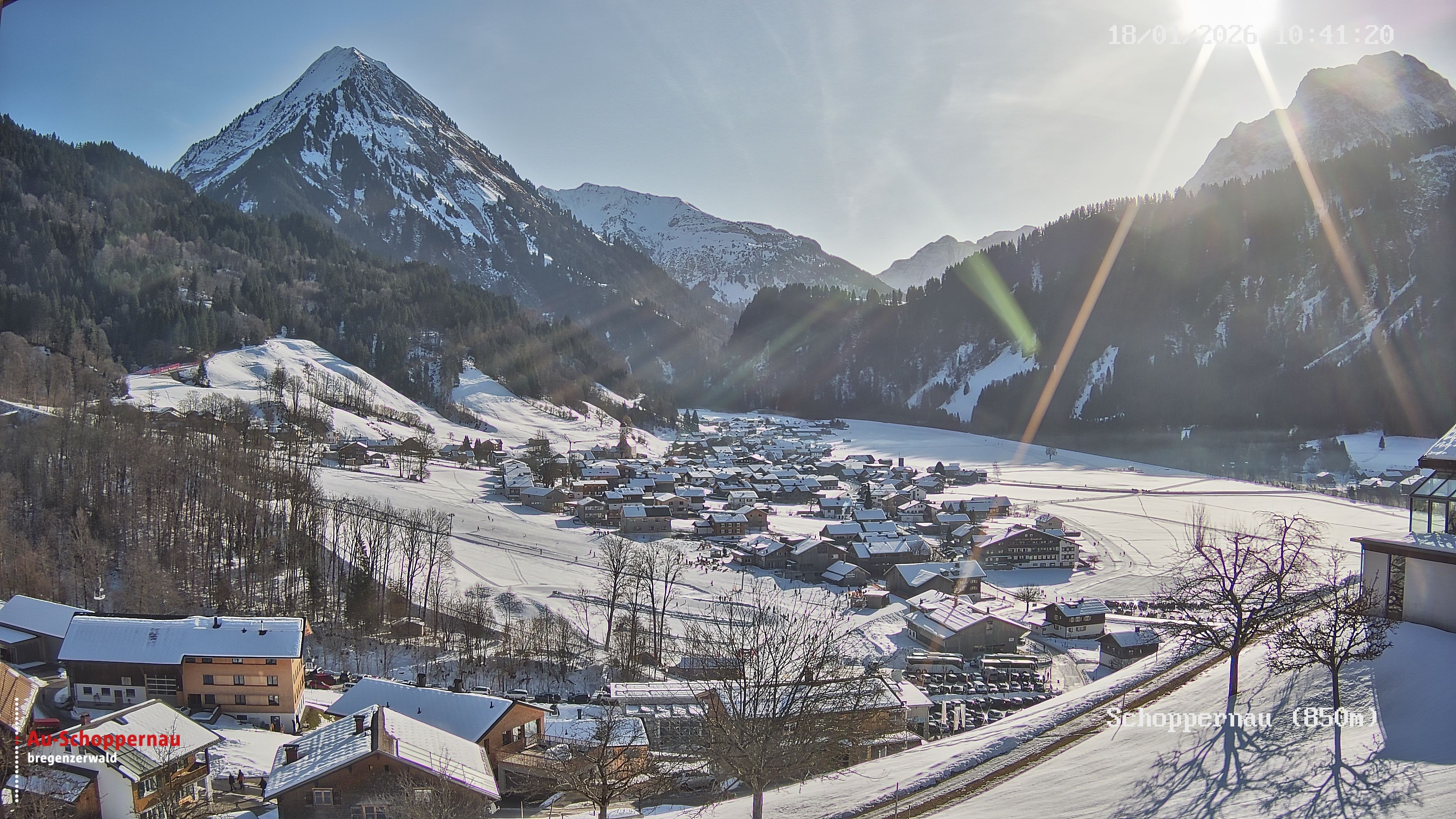 Archiv Foto Webcam Schoppernau im Bregenzerwald