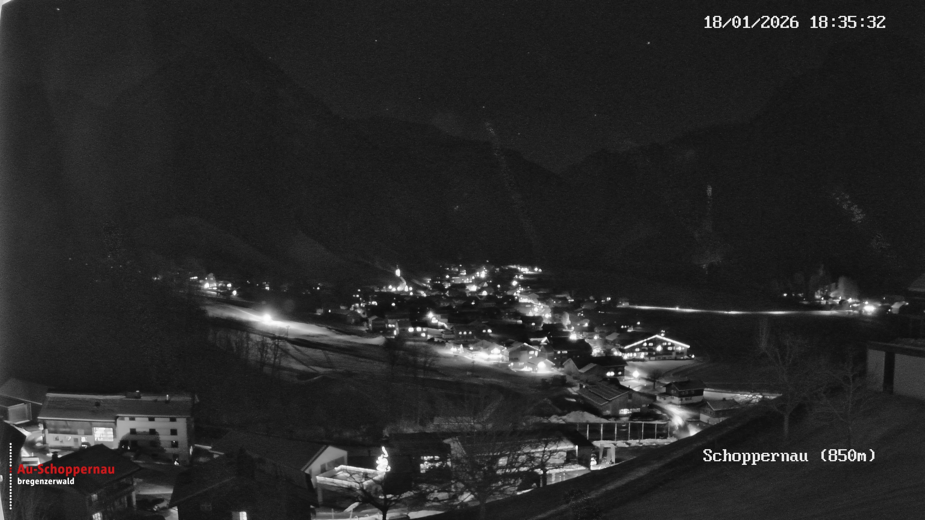 Archiv Foto Webcam Schoppernau im Bregenzerwald