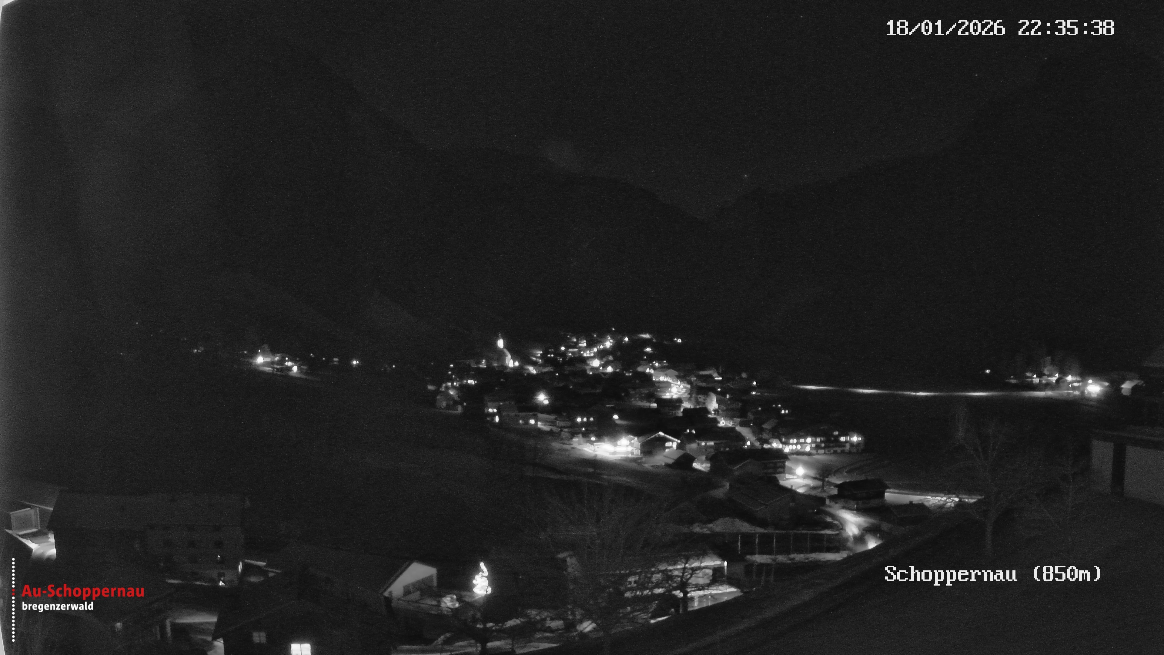 Archiv Foto Webcam Schoppernau im Bregenzerwald