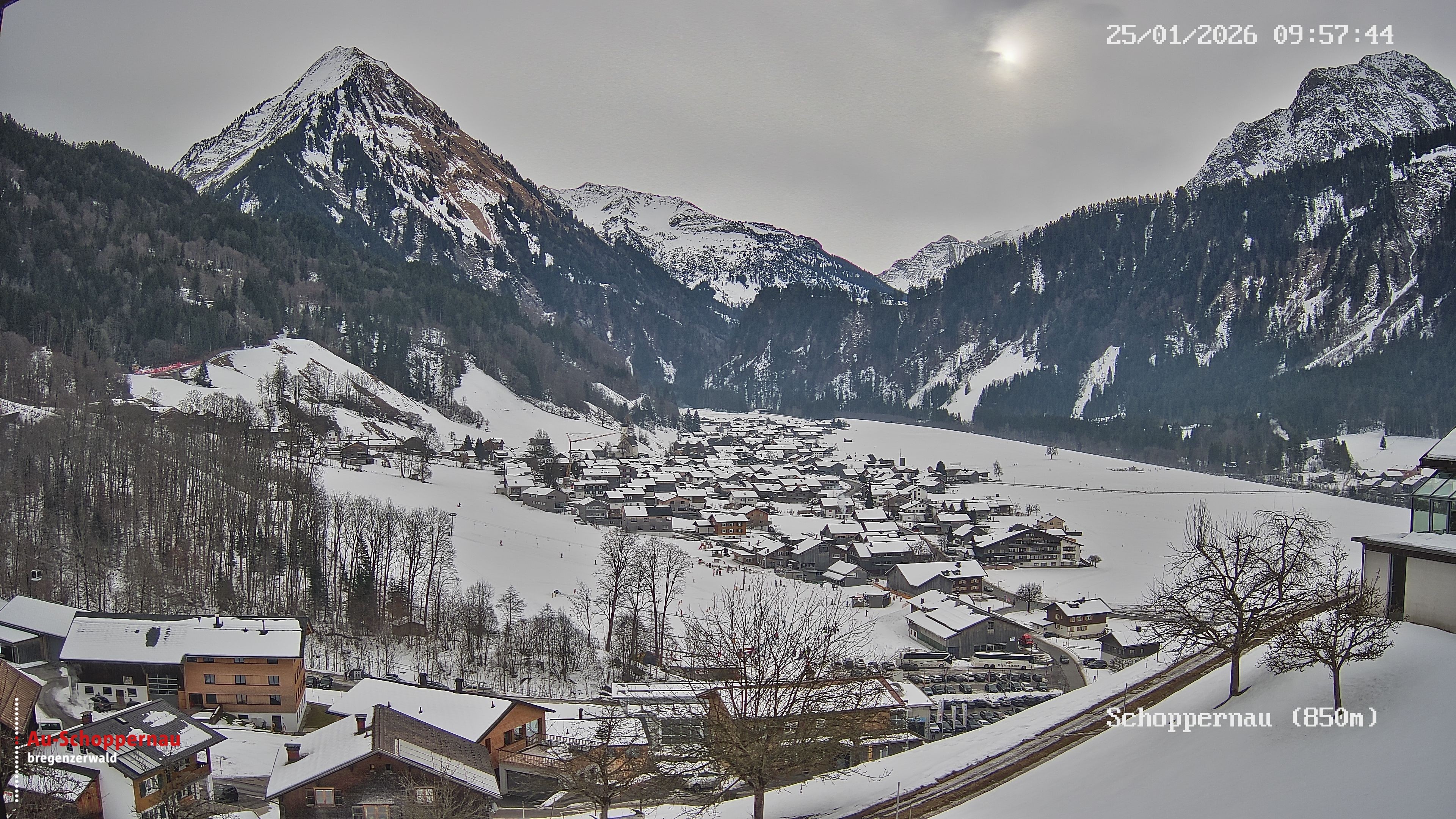 Archiv Foto Webcam Schoppernau im Bregenzerwald