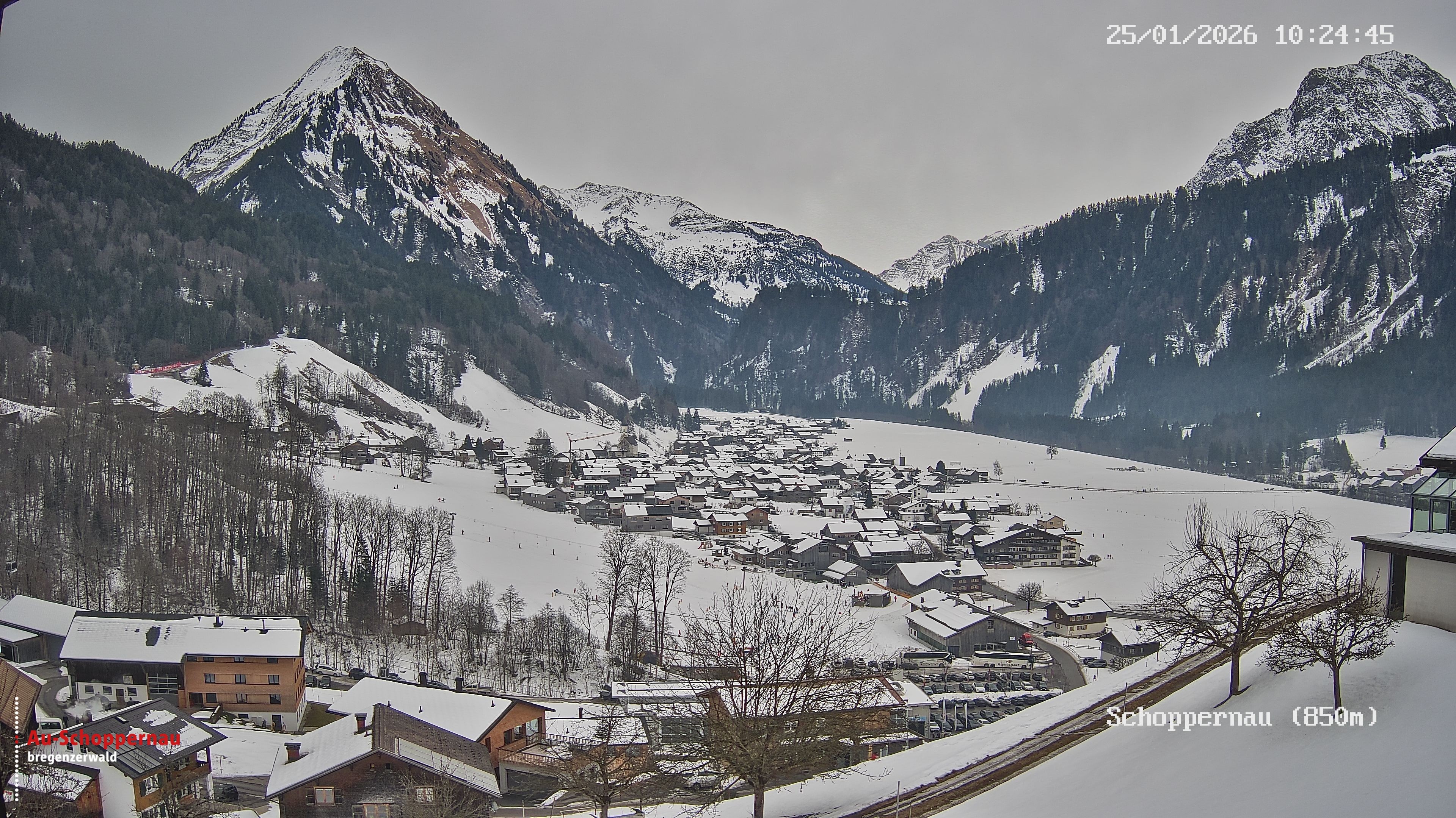 Archiv Foto Webcam Schoppernau im Bregenzerwald