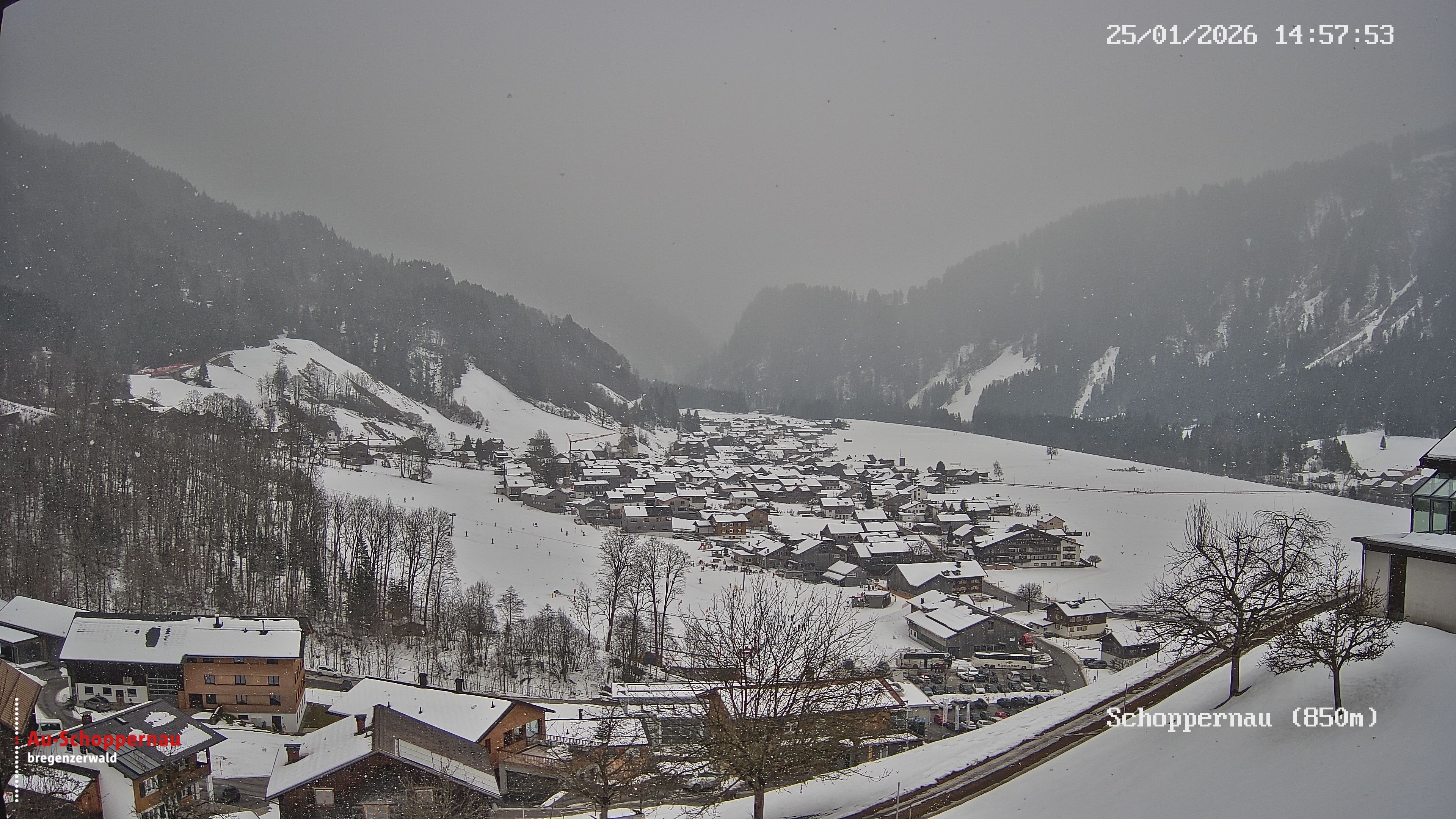 Archiv Foto Webcam Schoppernau im Bregenzerwald