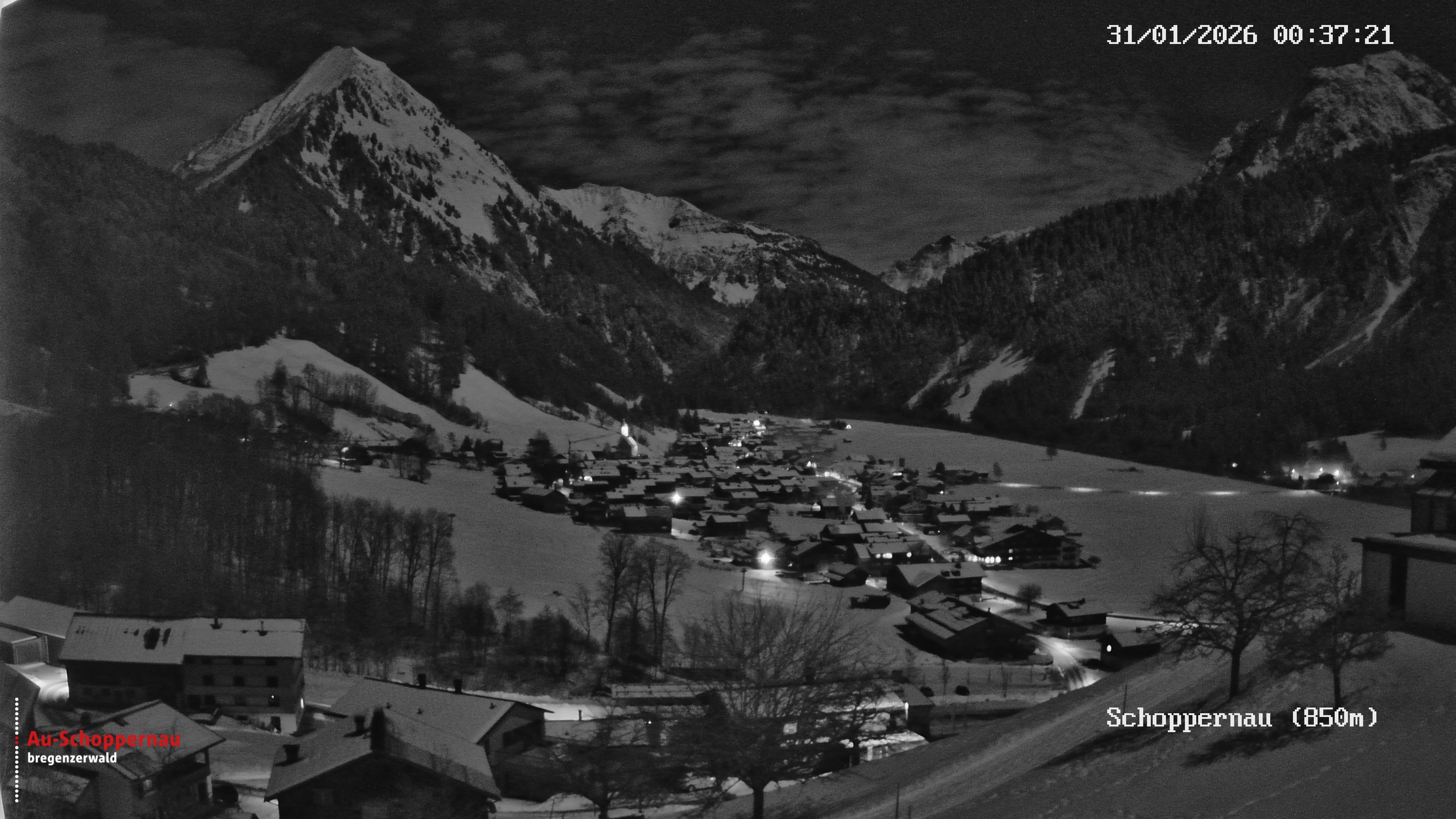 Archiv Foto Webcam Schoppernau im Bregenzerwald