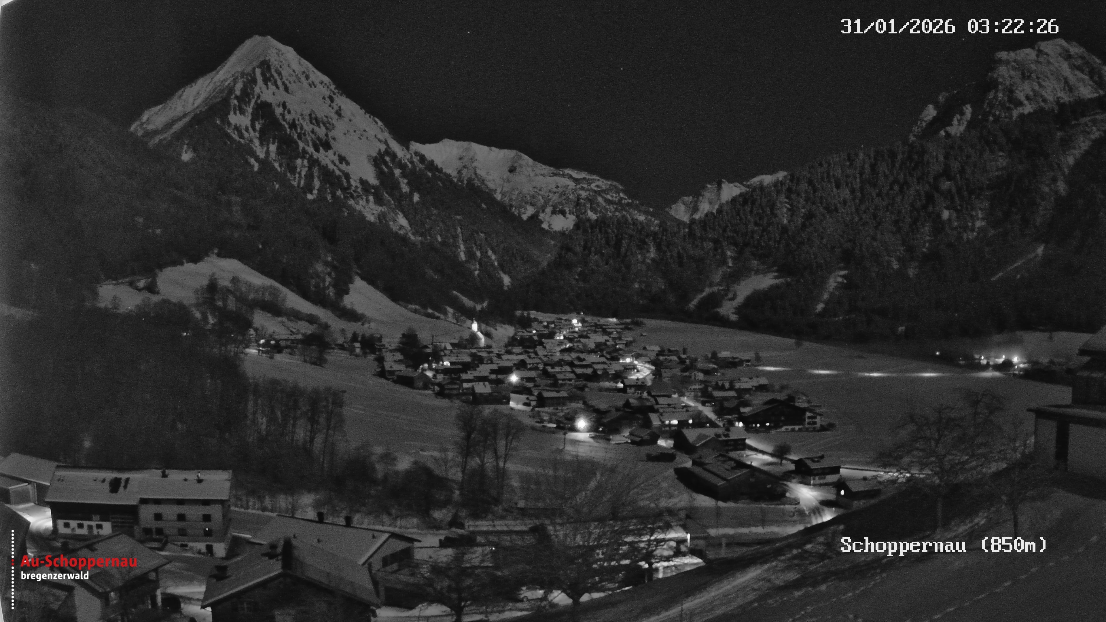 Archiv Foto Webcam Schoppernau im Bregenzerwald