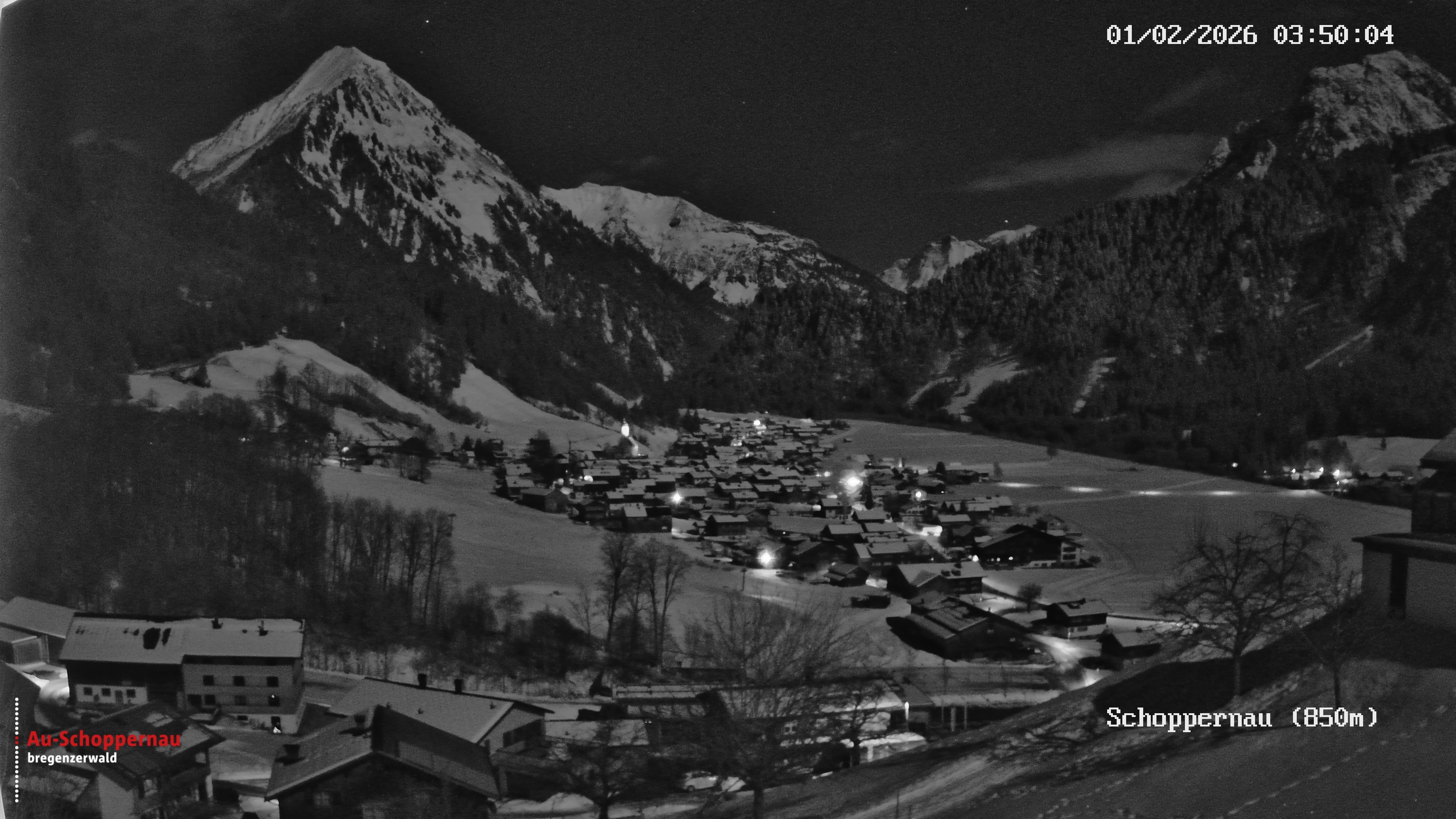 Archiv Foto Webcam Schoppernau im Bregenzerwald