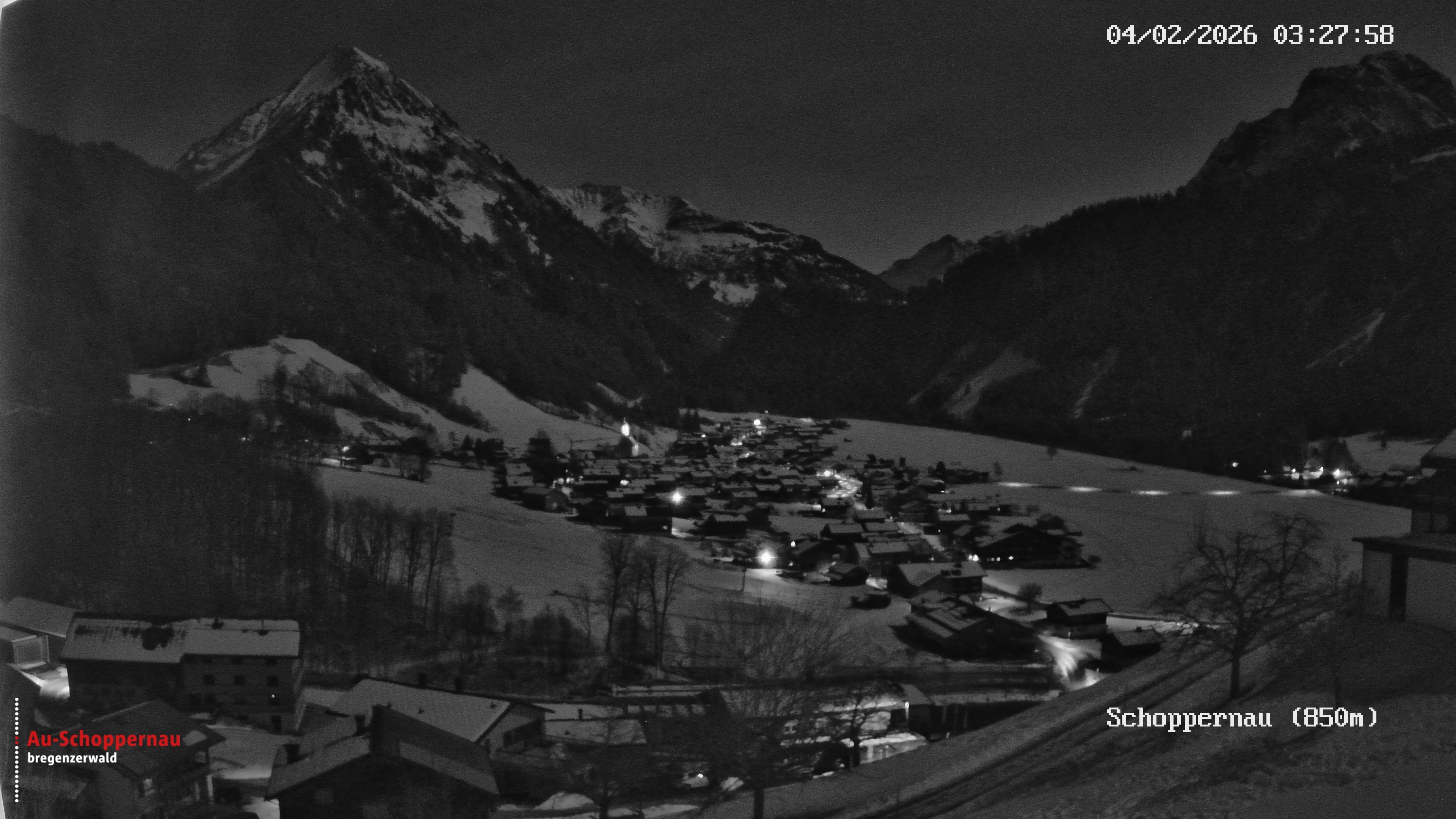 Archiv Foto Webcam Schoppernau im Bregenzerwald