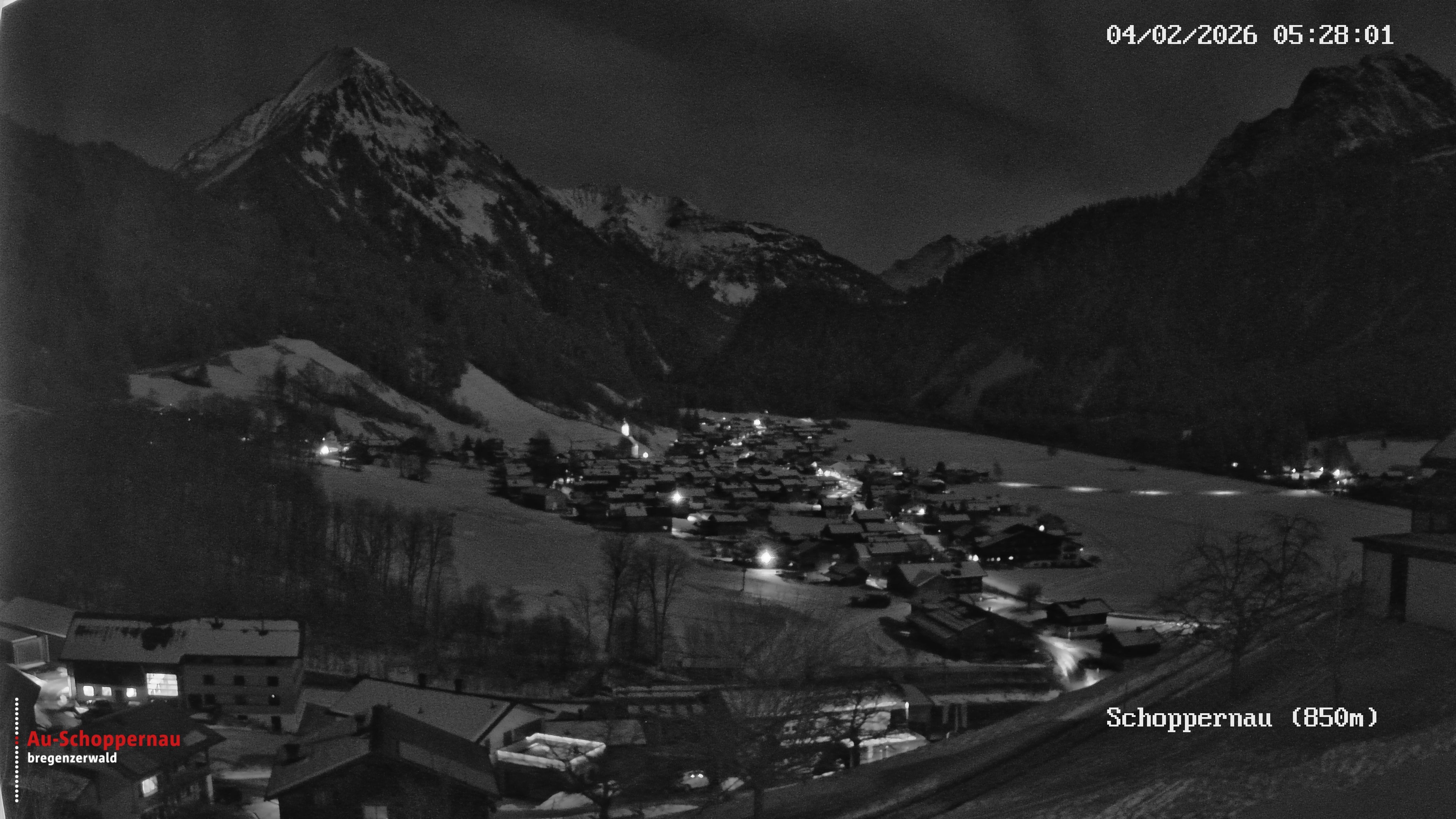 Archiv Foto Webcam Schoppernau im Bregenzerwald
