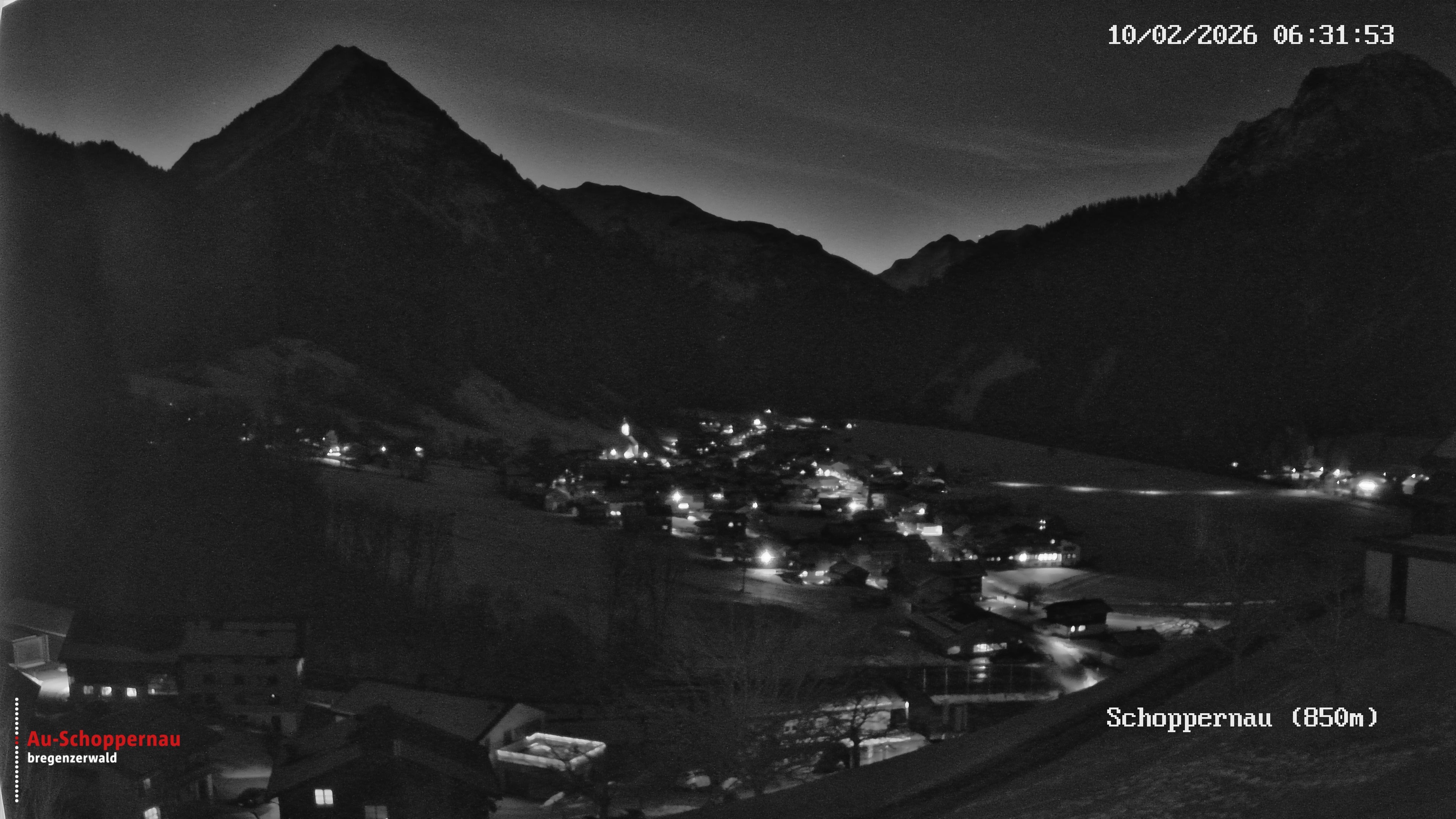 Archiv Foto Webcam Schoppernau im Bregenzerwald
