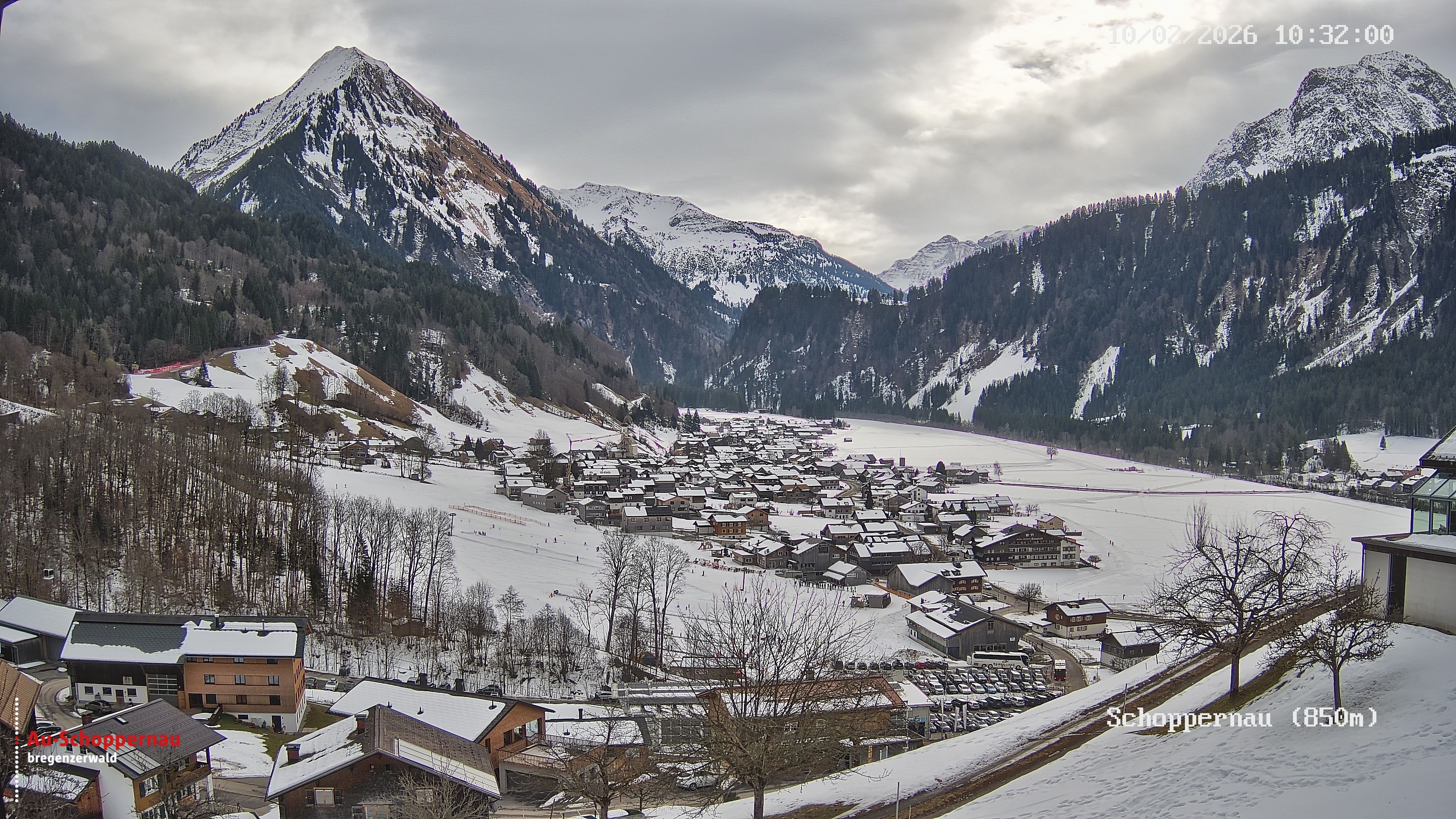 Archiv Foto Webcam Schoppernau im Bregenzerwald