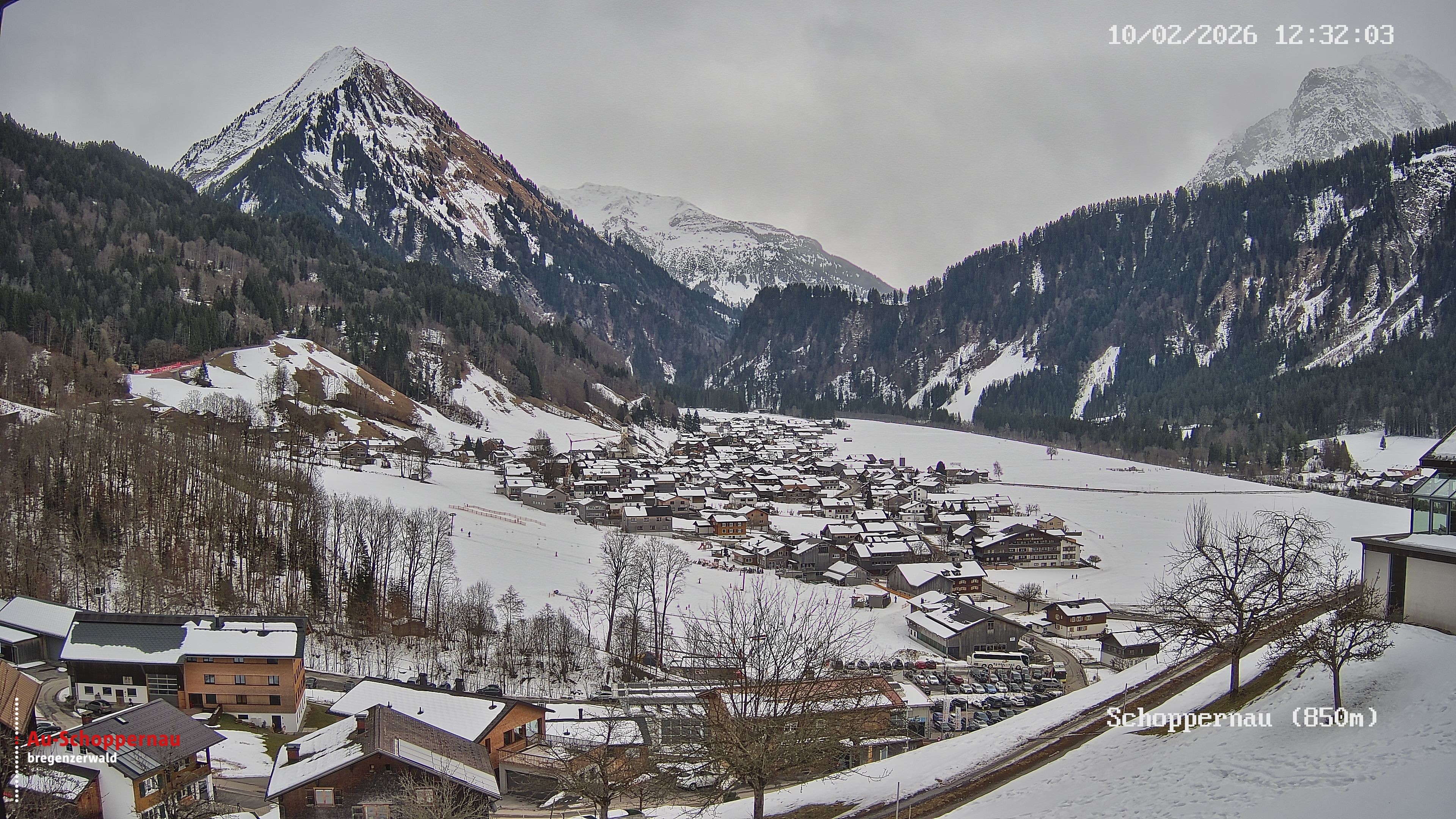 Archiv Foto Webcam Schoppernau im Bregenzerwald