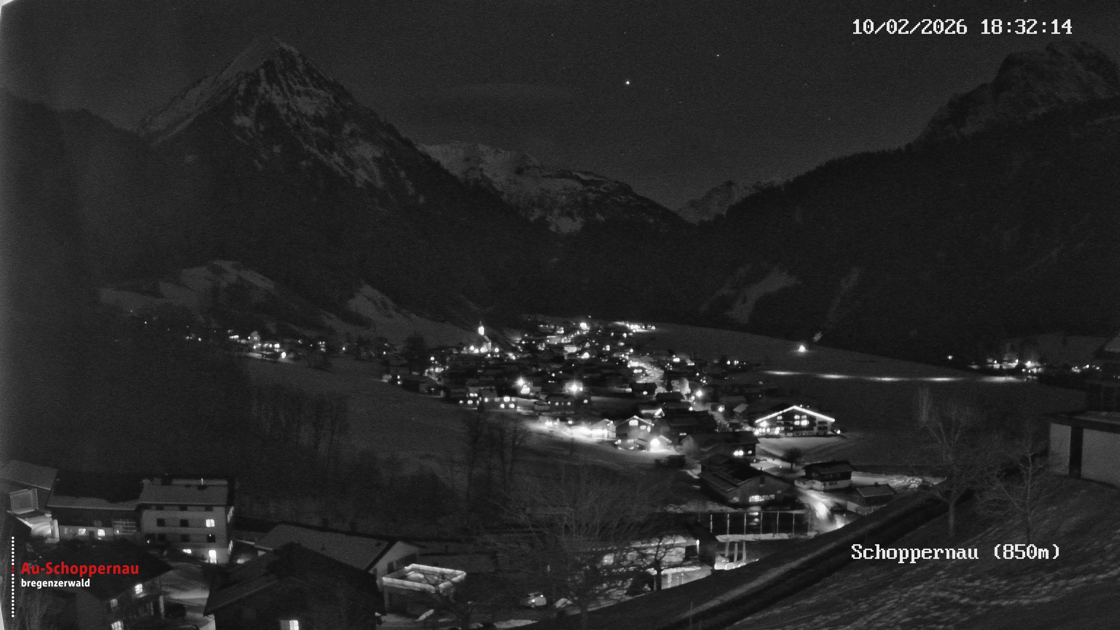 Archiv Foto Webcam Schoppernau im Bregenzerwald