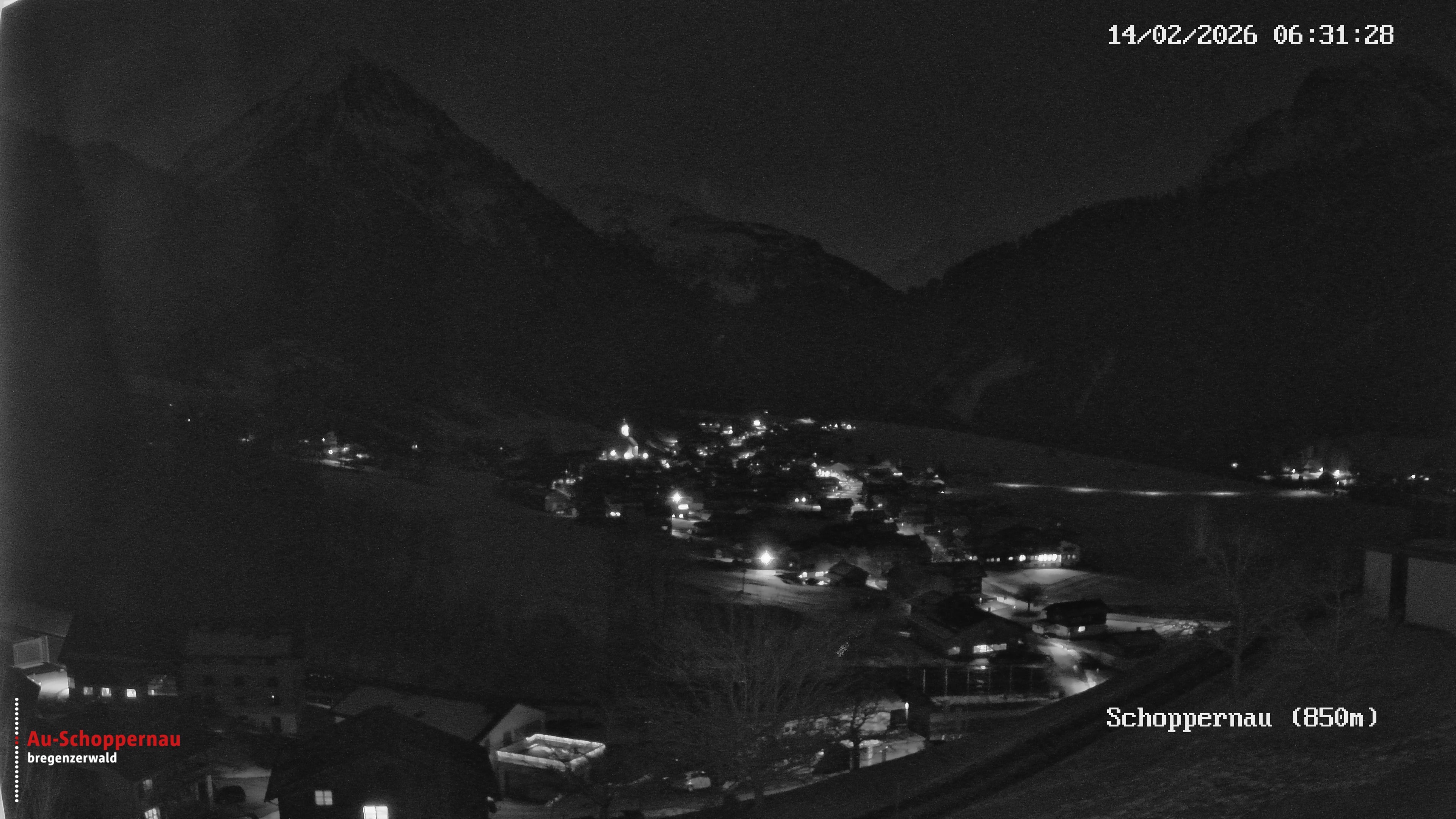 Archiv Foto Webcam Schoppernau im Bregenzerwald