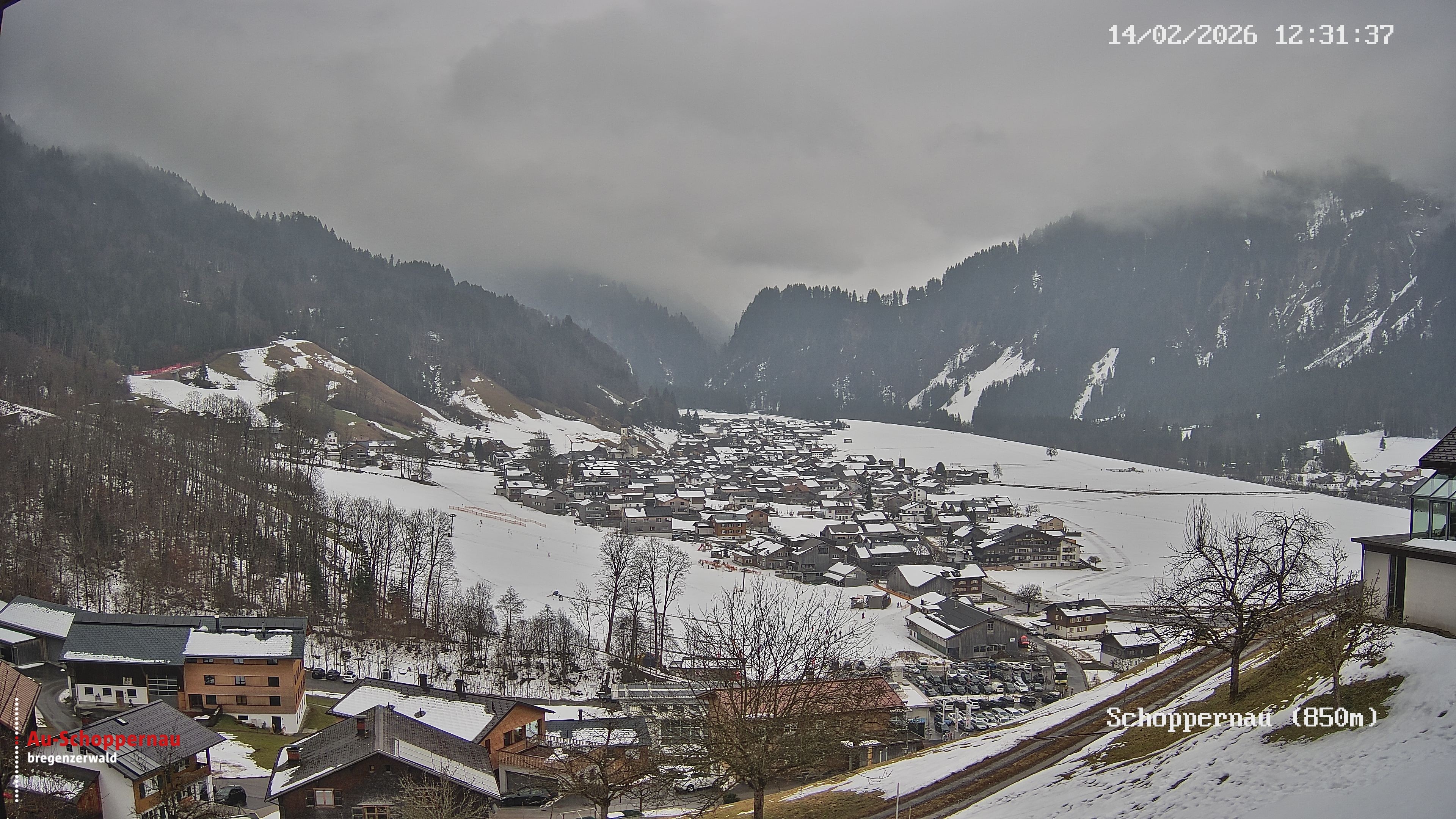 Archiv Foto Webcam Schoppernau im Bregenzerwald