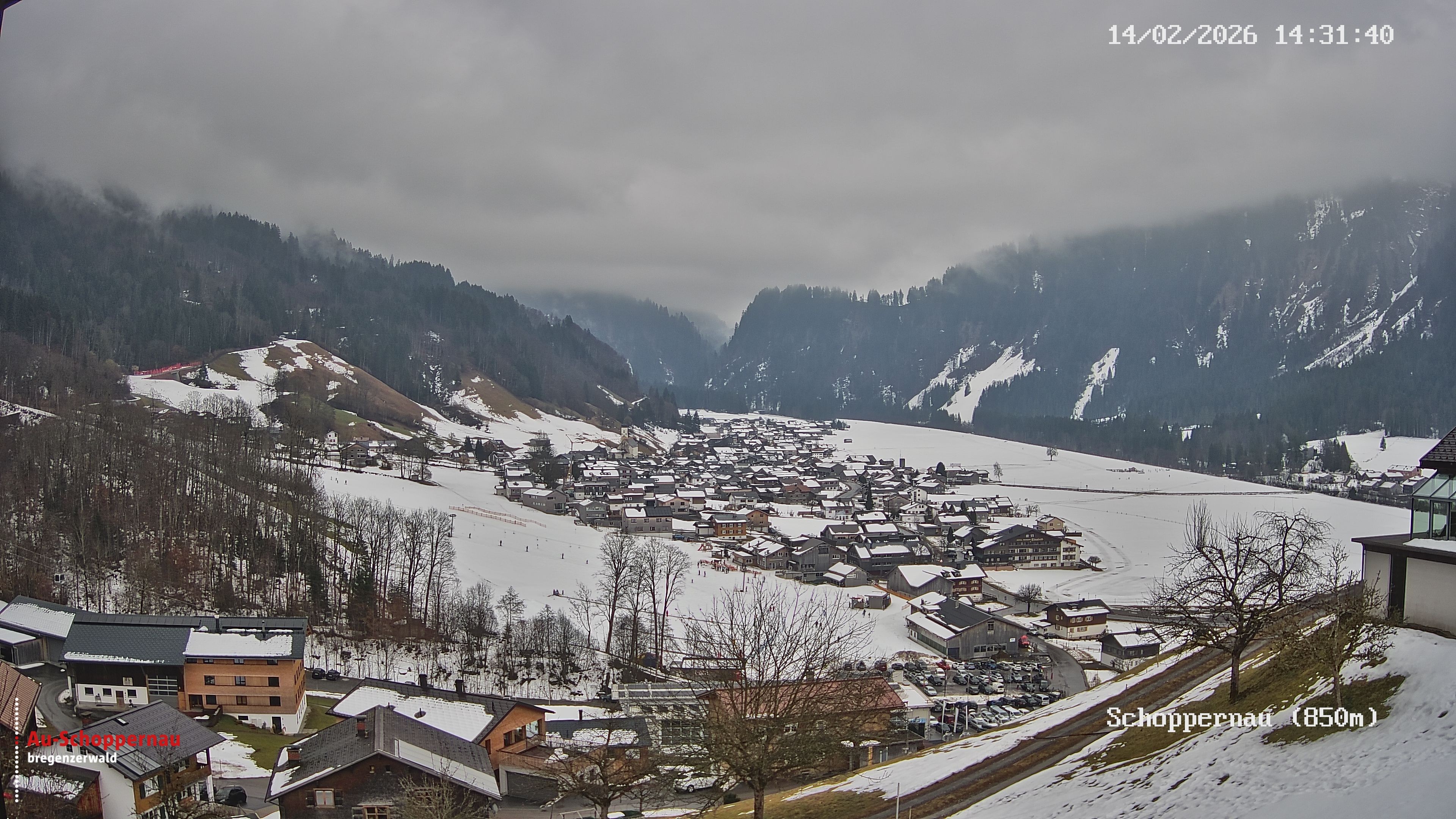 Archiv Foto Webcam Schoppernau im Bregenzerwald