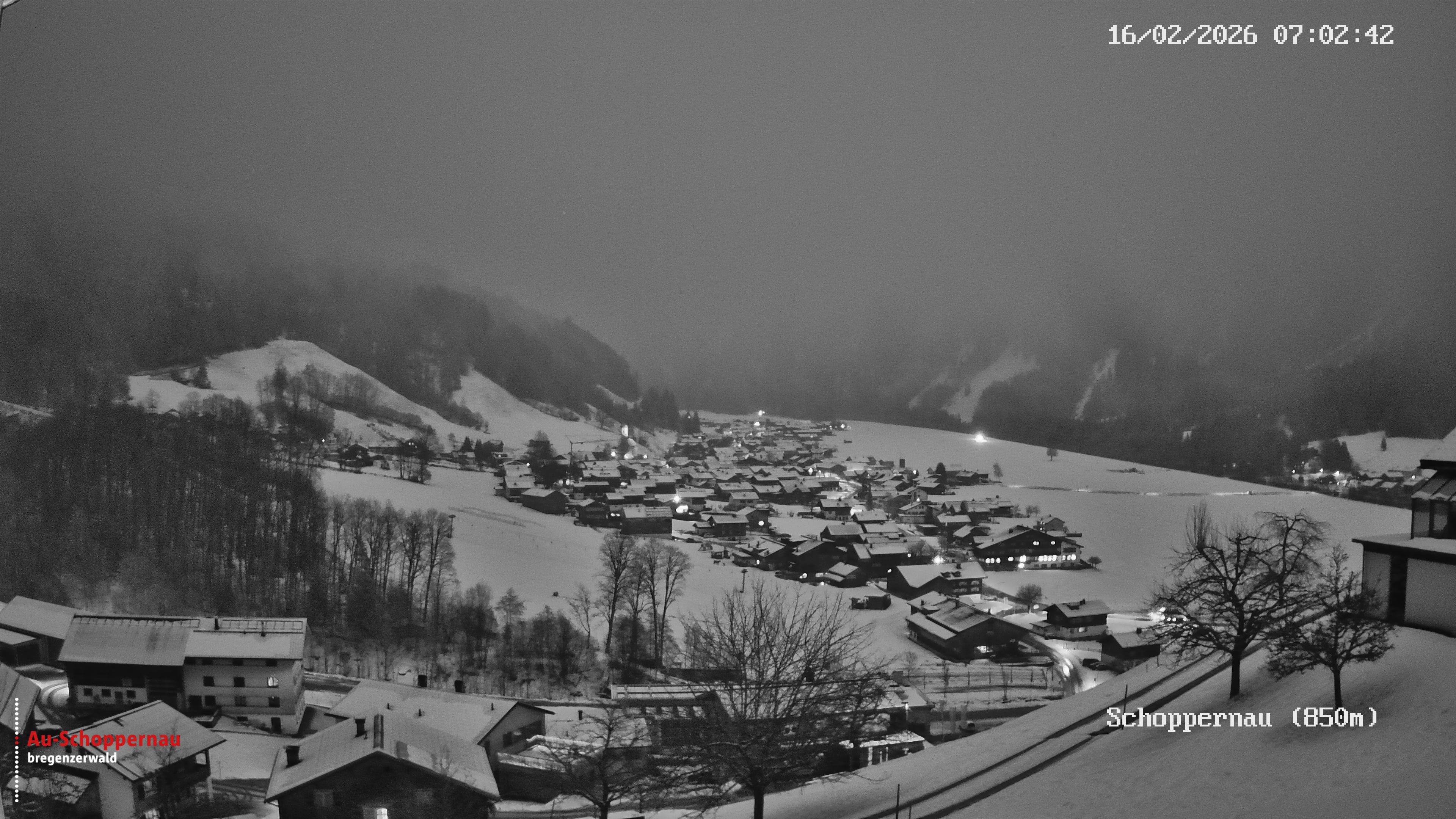 Archiv Foto Webcam Schoppernau im Bregenzerwald