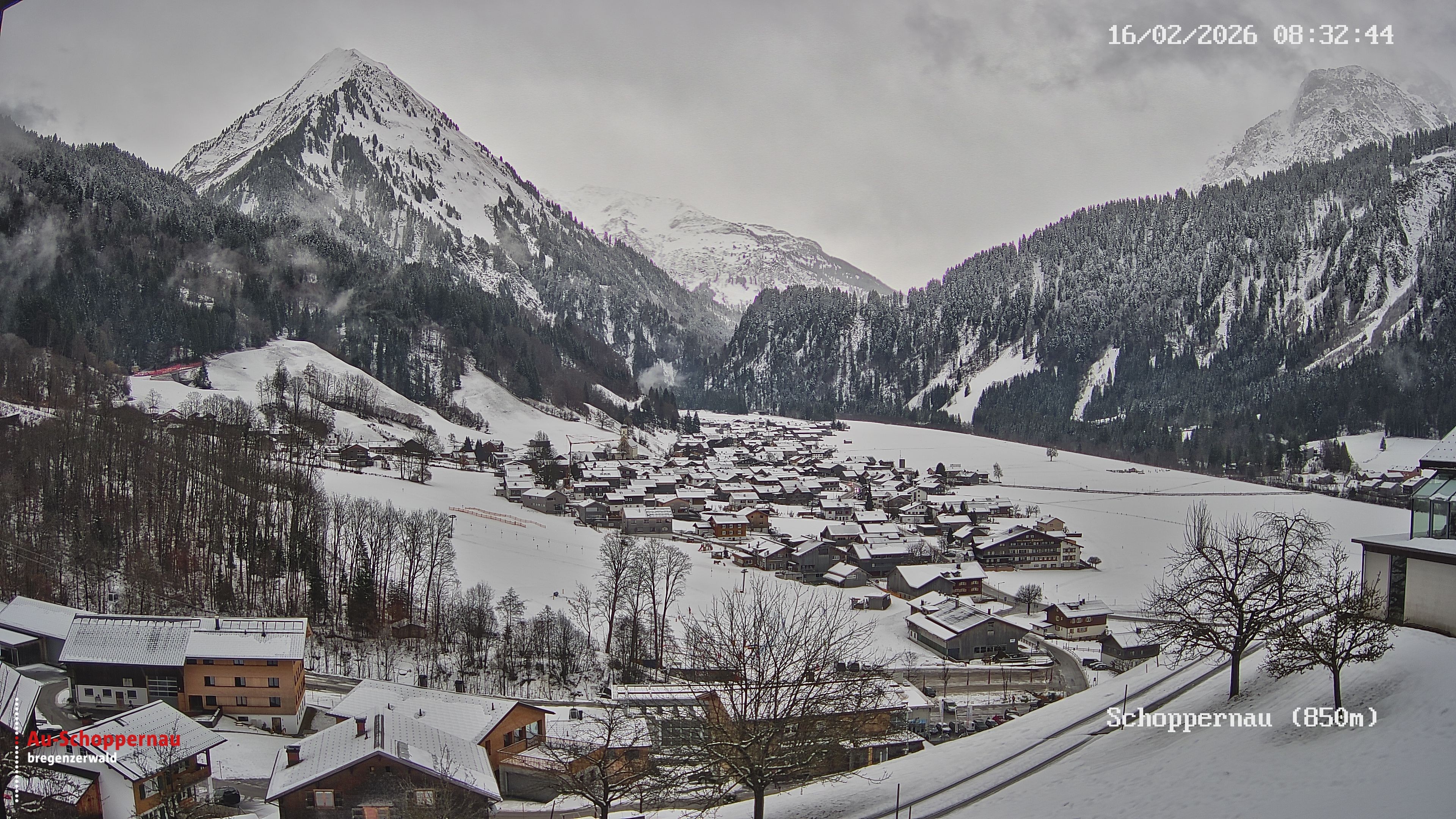 Archiv Foto Webcam Schoppernau im Bregenzerwald