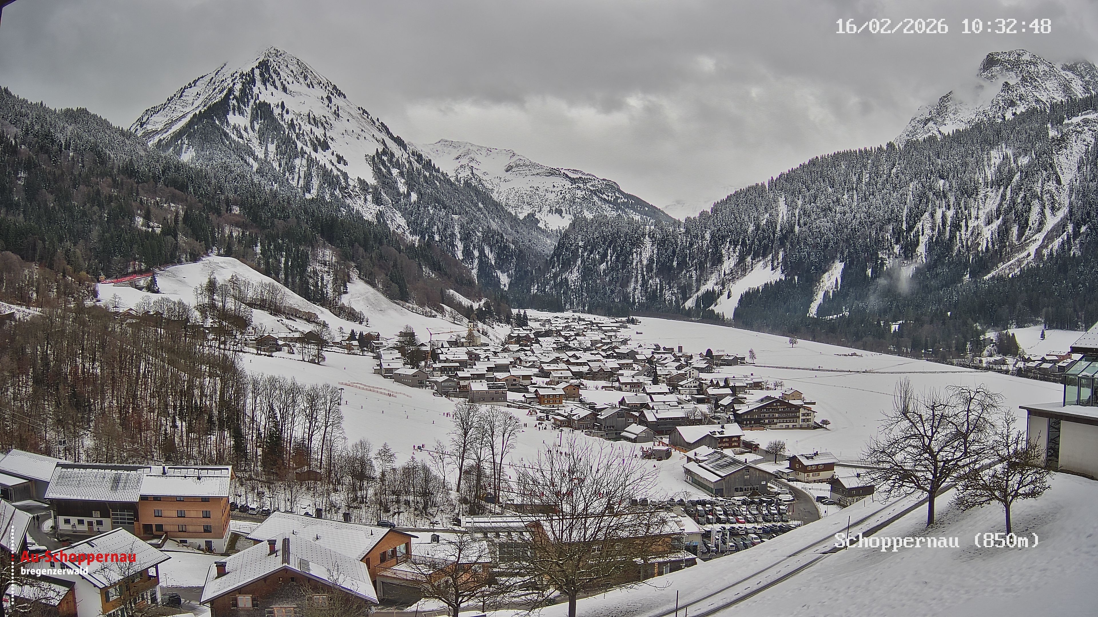Archiv Foto Webcam Schoppernau im Bregenzerwald