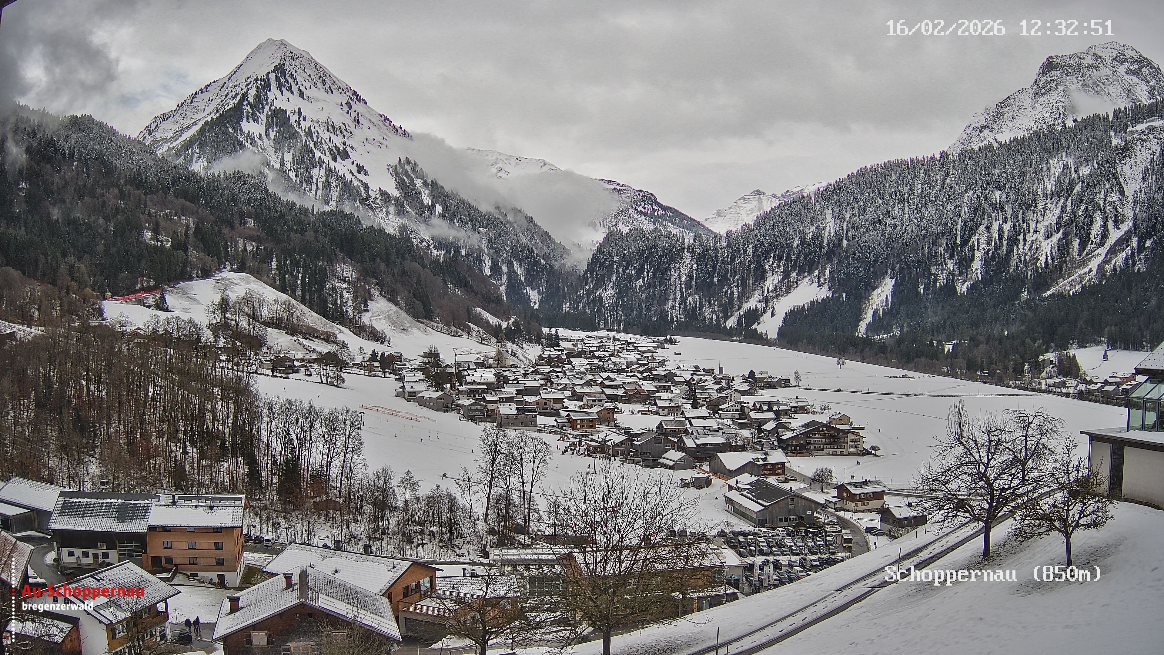 Archiv Foto Webcam Schoppernau im Bregenzerwald