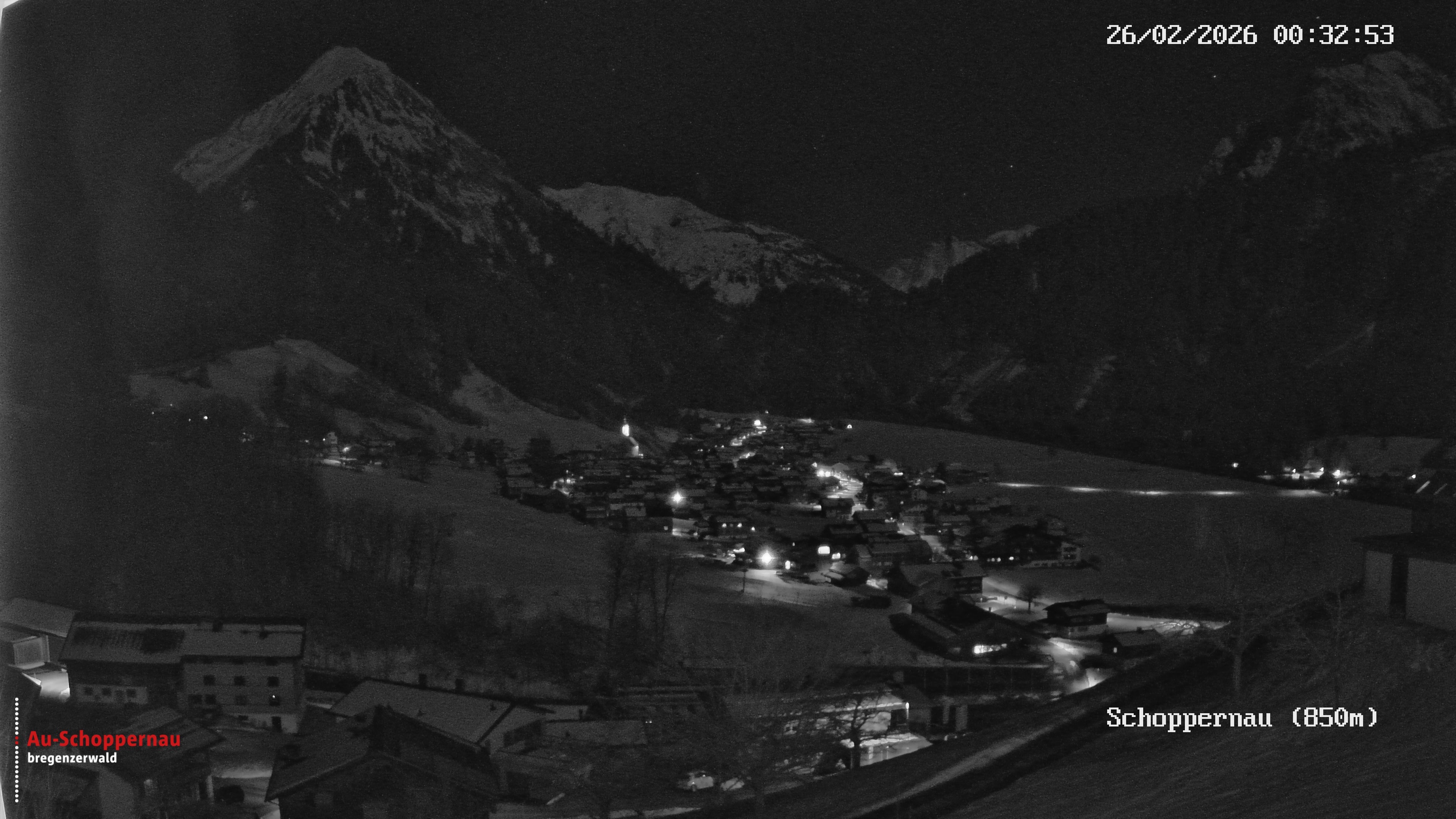 Archiv Foto Webcam Schoppernau im Bregenzerwald
