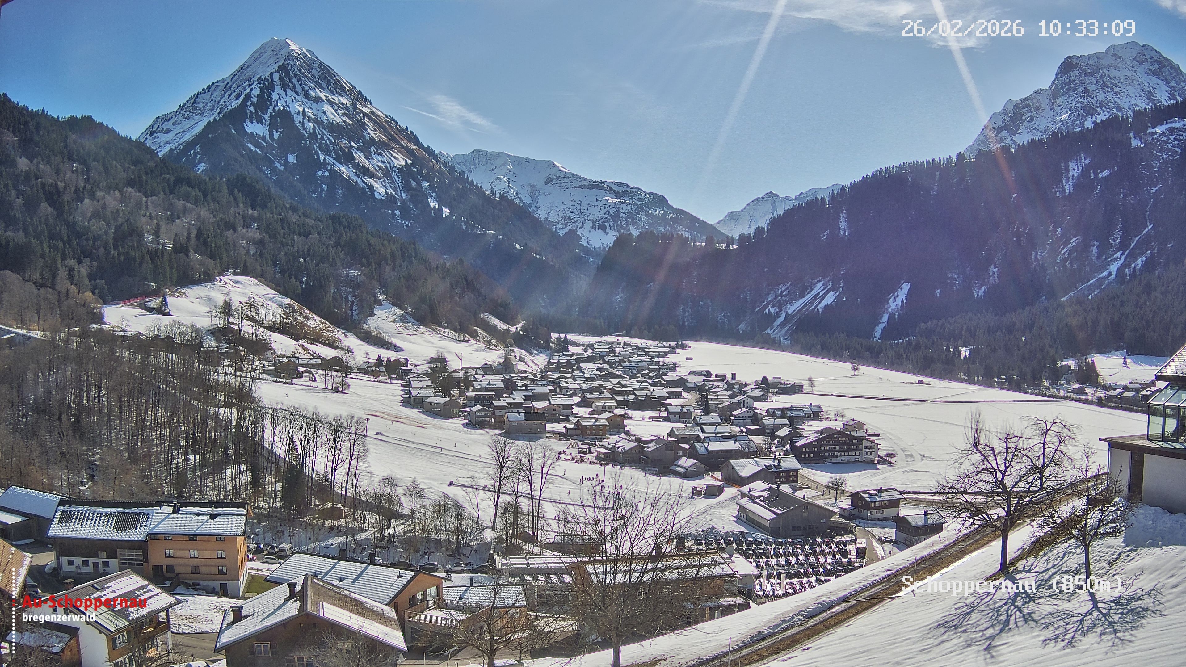 Archiv Foto Webcam Schoppernau im Bregenzerwald