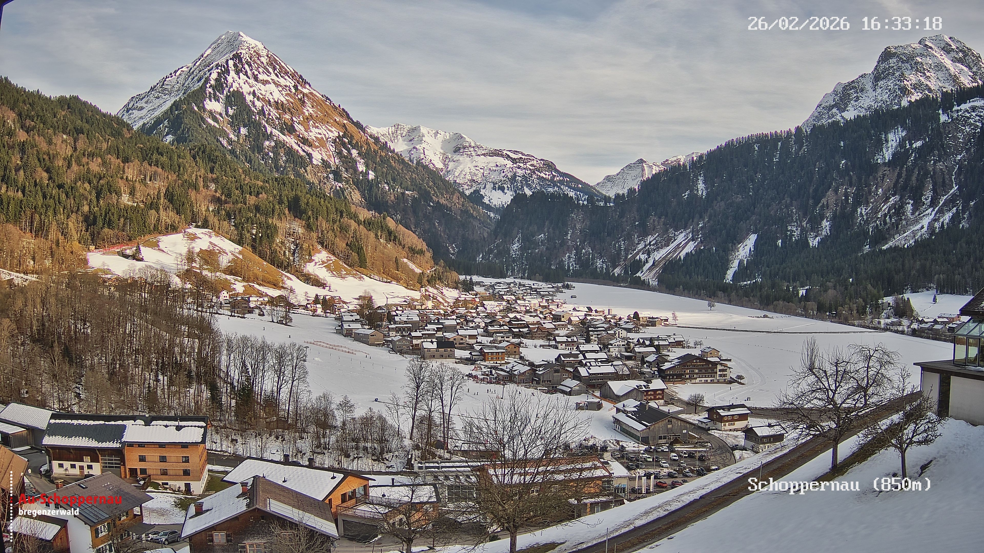 Archiv Foto Webcam Schoppernau im Bregenzerwald