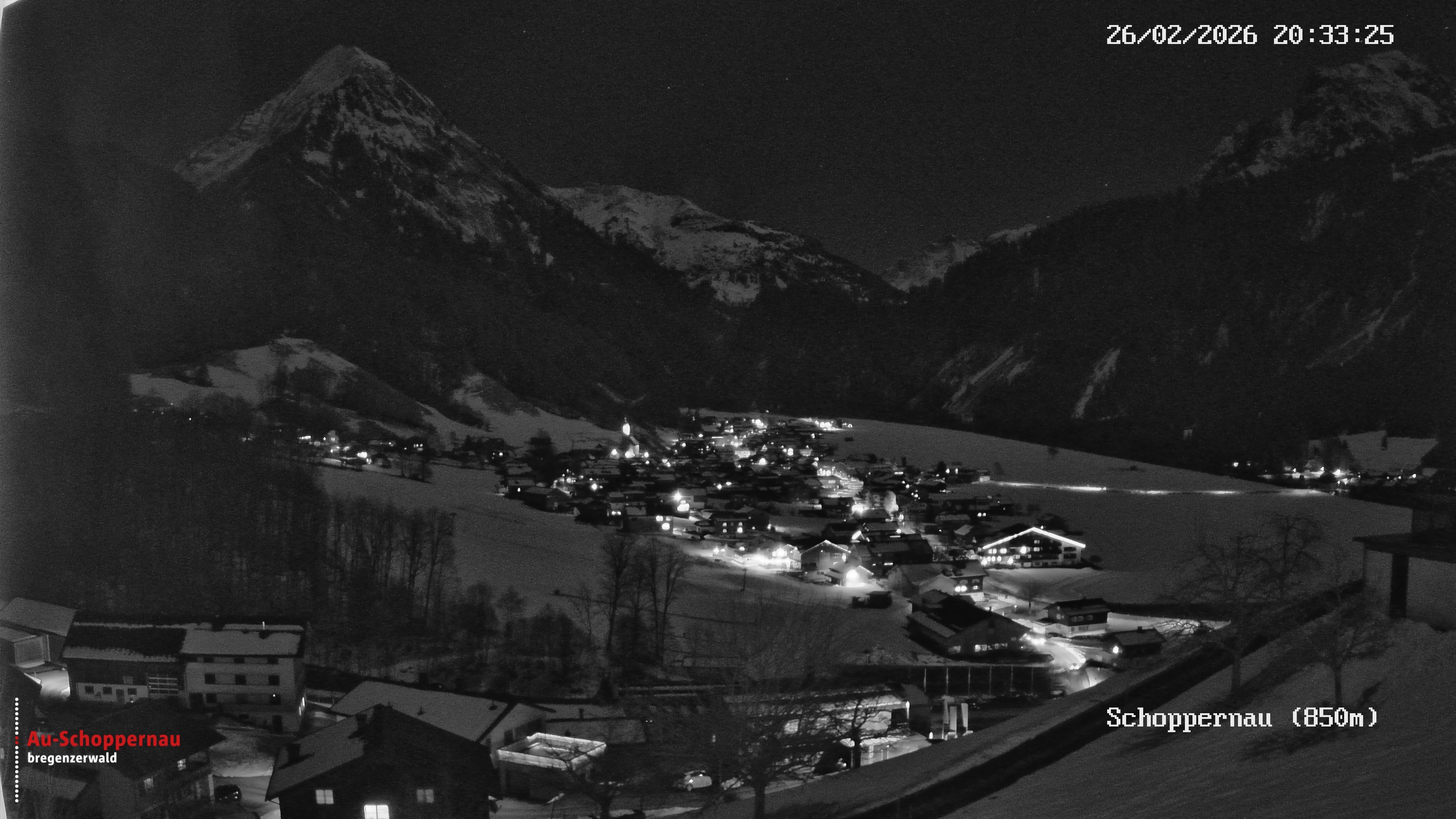 Archived image Webcam Schoppernau in the Bregenzerwald
