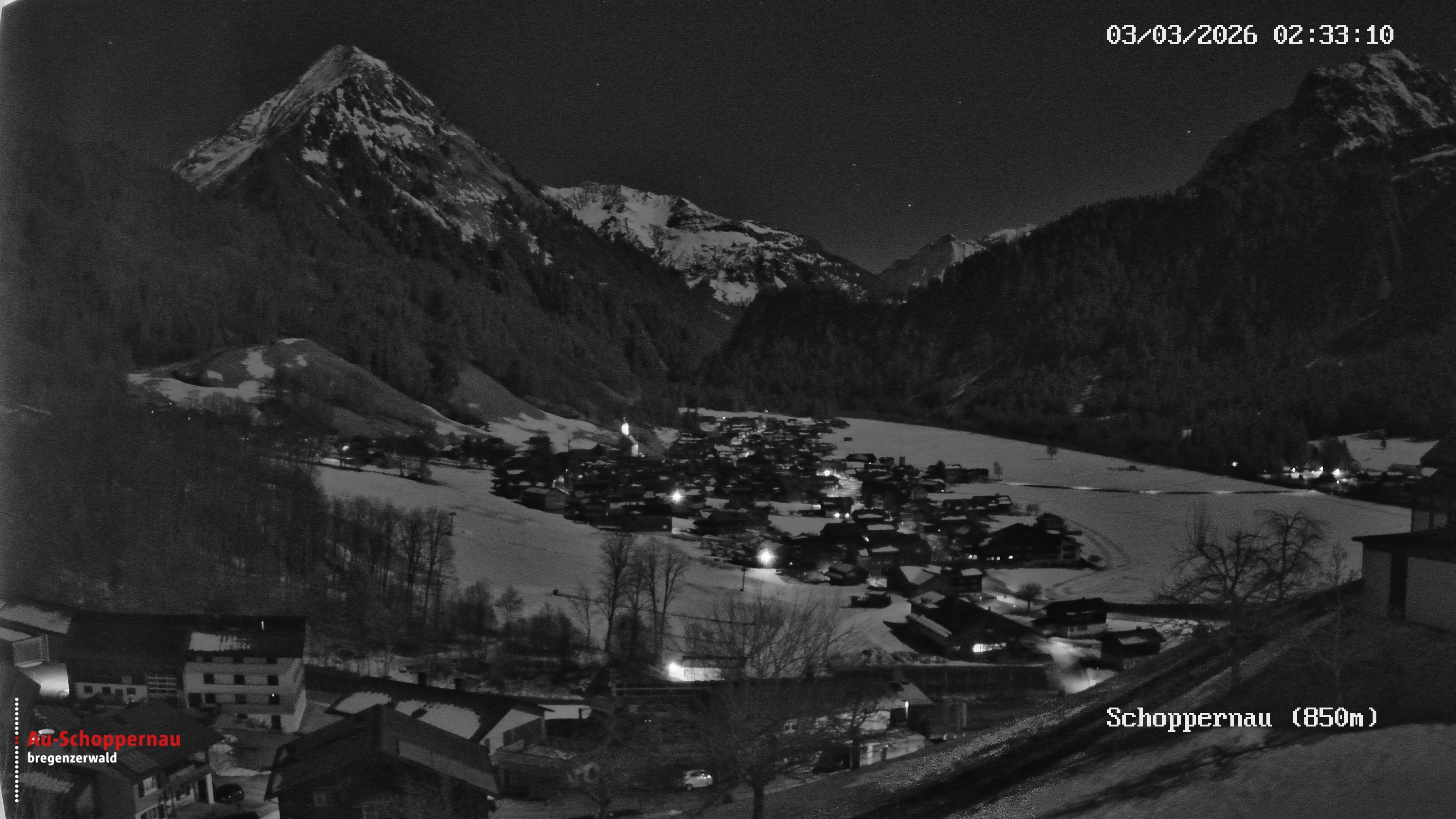 Archiv Foto Webcam Schoppernau im Bregenzerwald