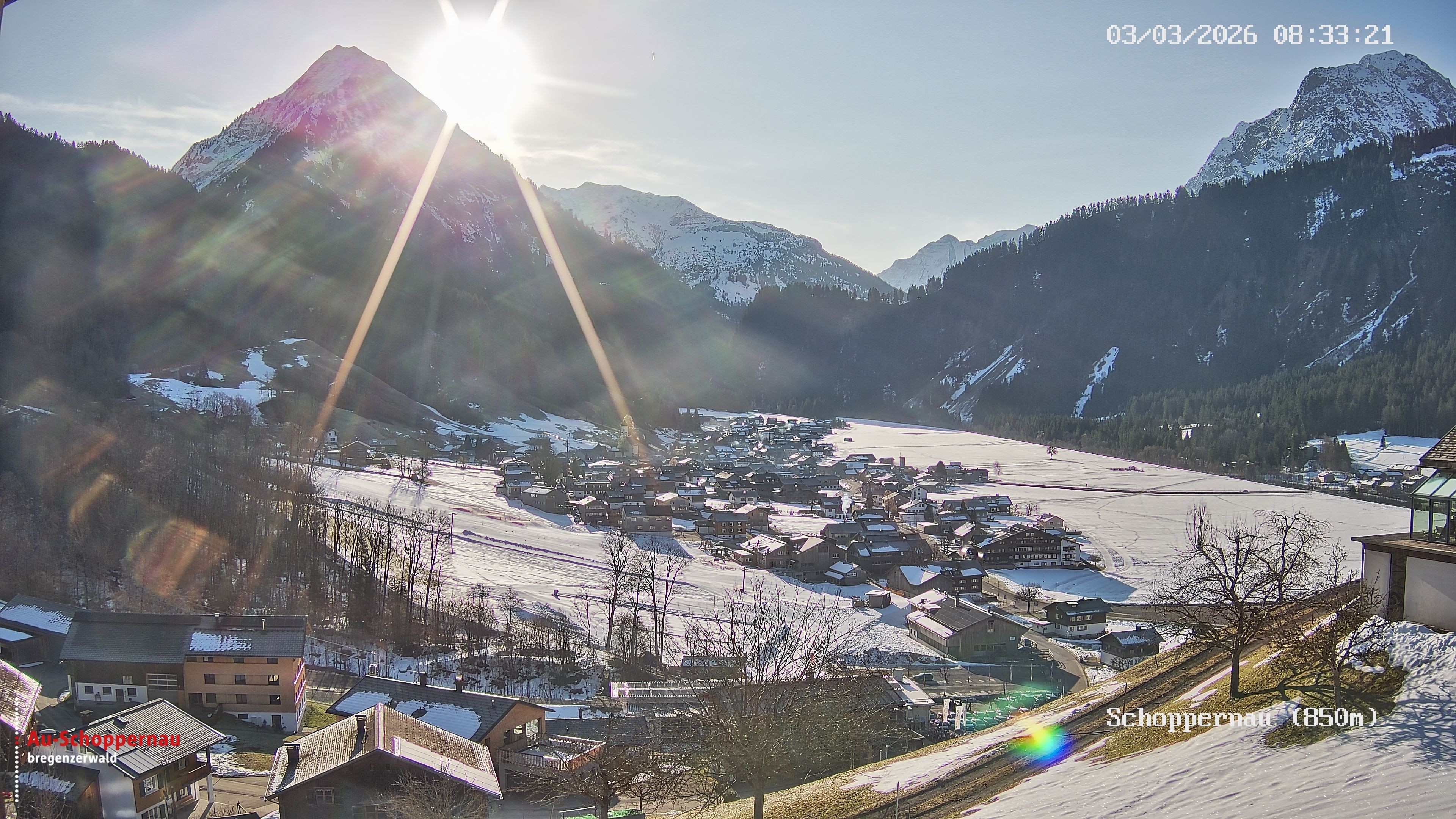 Archiv Foto Webcam Schoppernau im Bregenzerwald