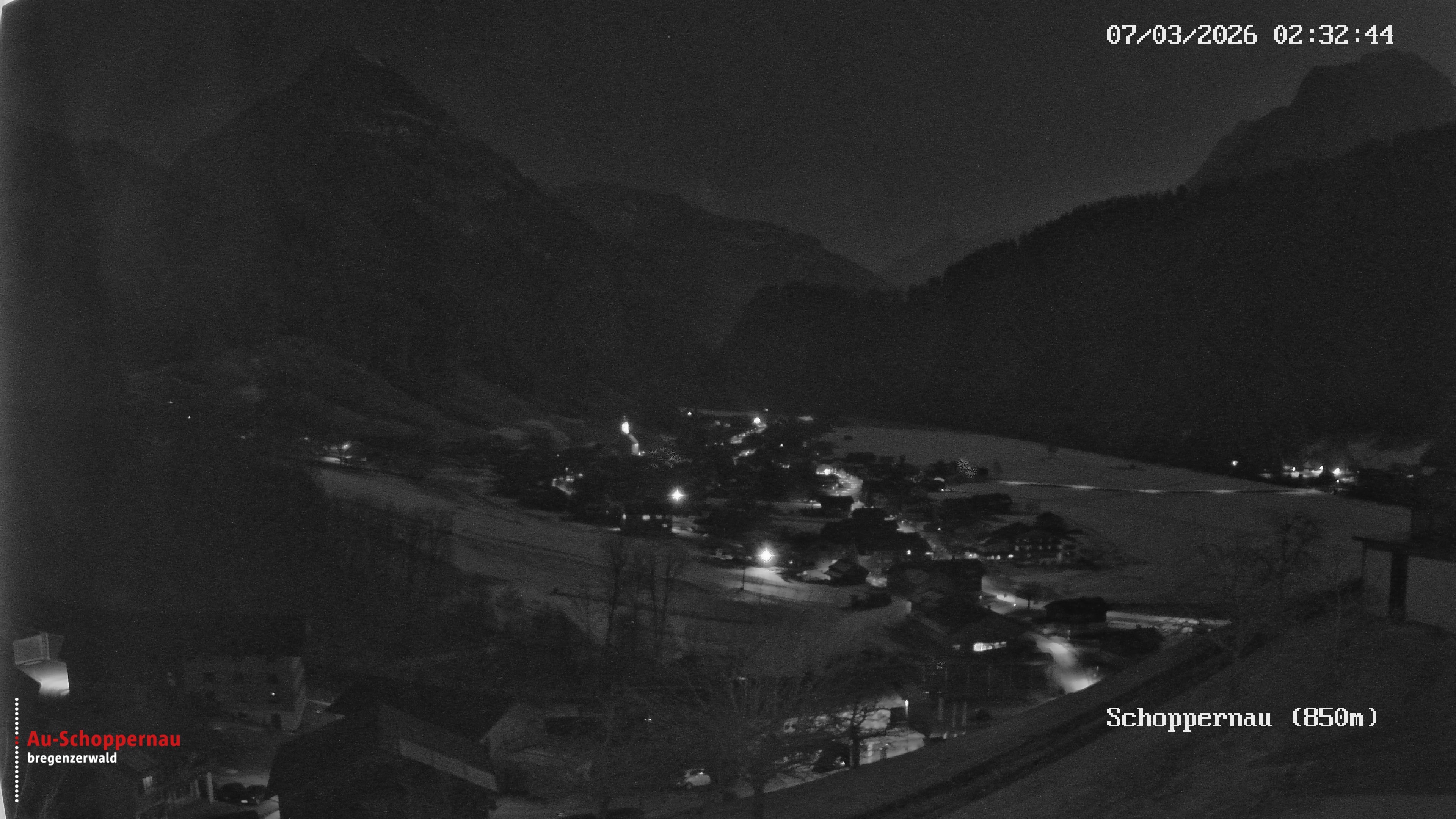 Archiv Foto Webcam Schoppernau im Bregenzerwald