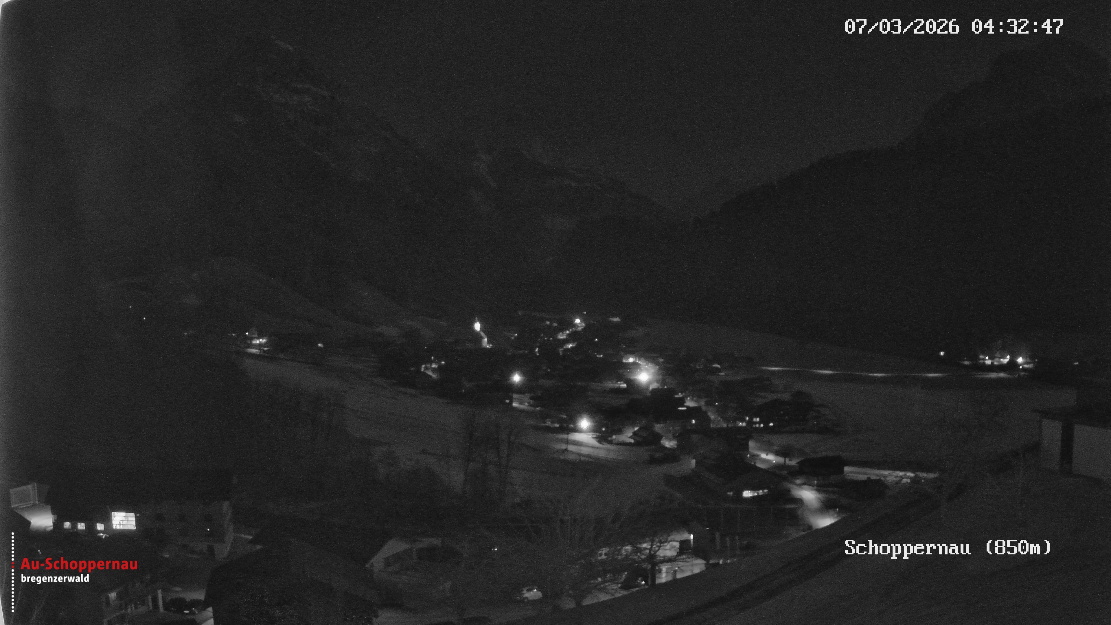 Archiv Foto Webcam Schoppernau im Bregenzerwald
