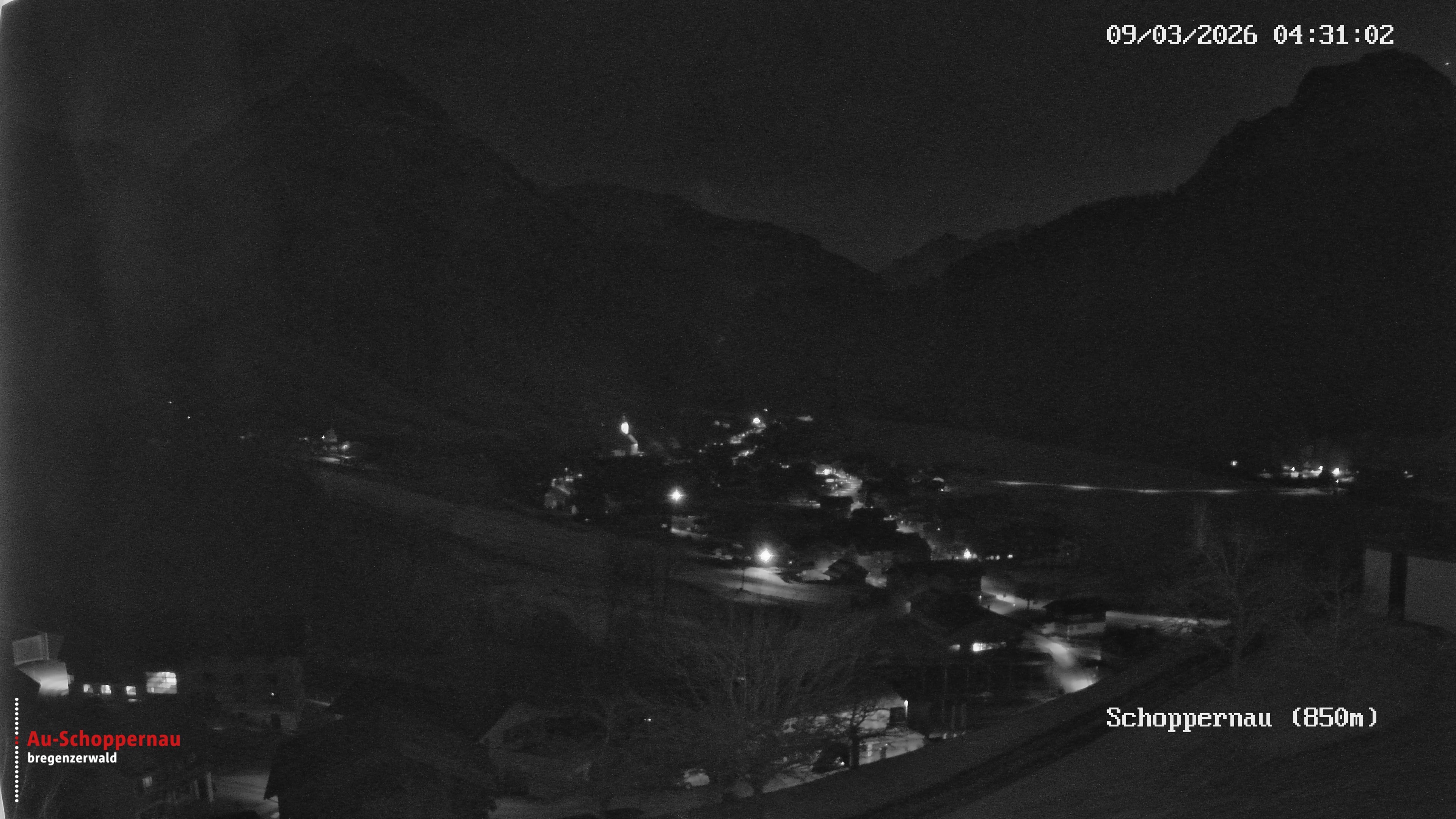Archiv Foto Webcam Schoppernau im Bregenzerwald