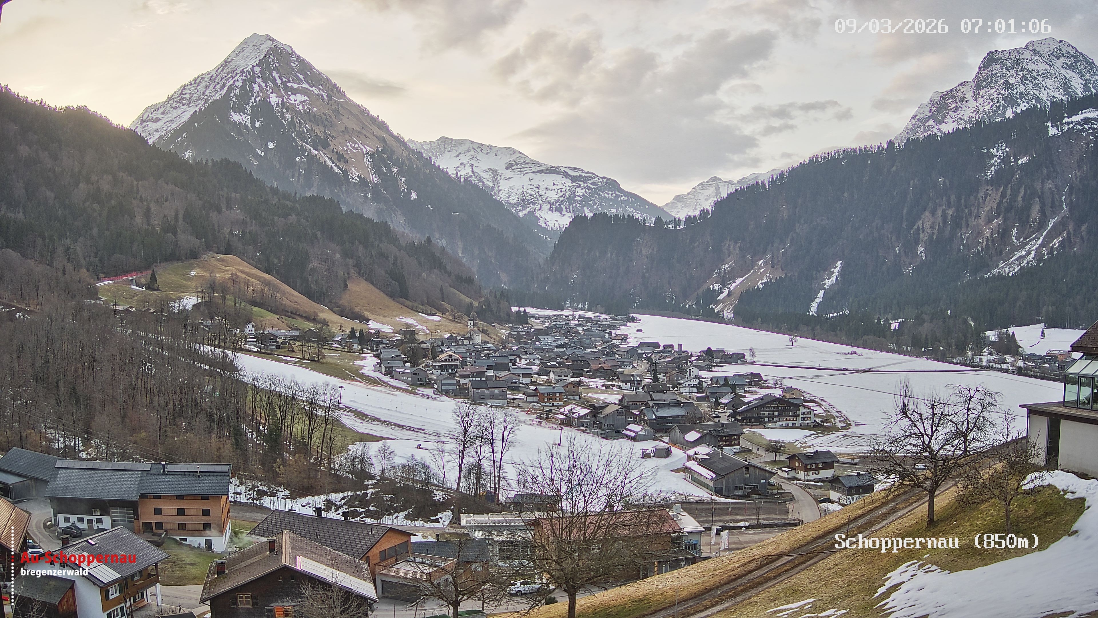 Archiv Foto Webcam Schoppernau im Bregenzerwald