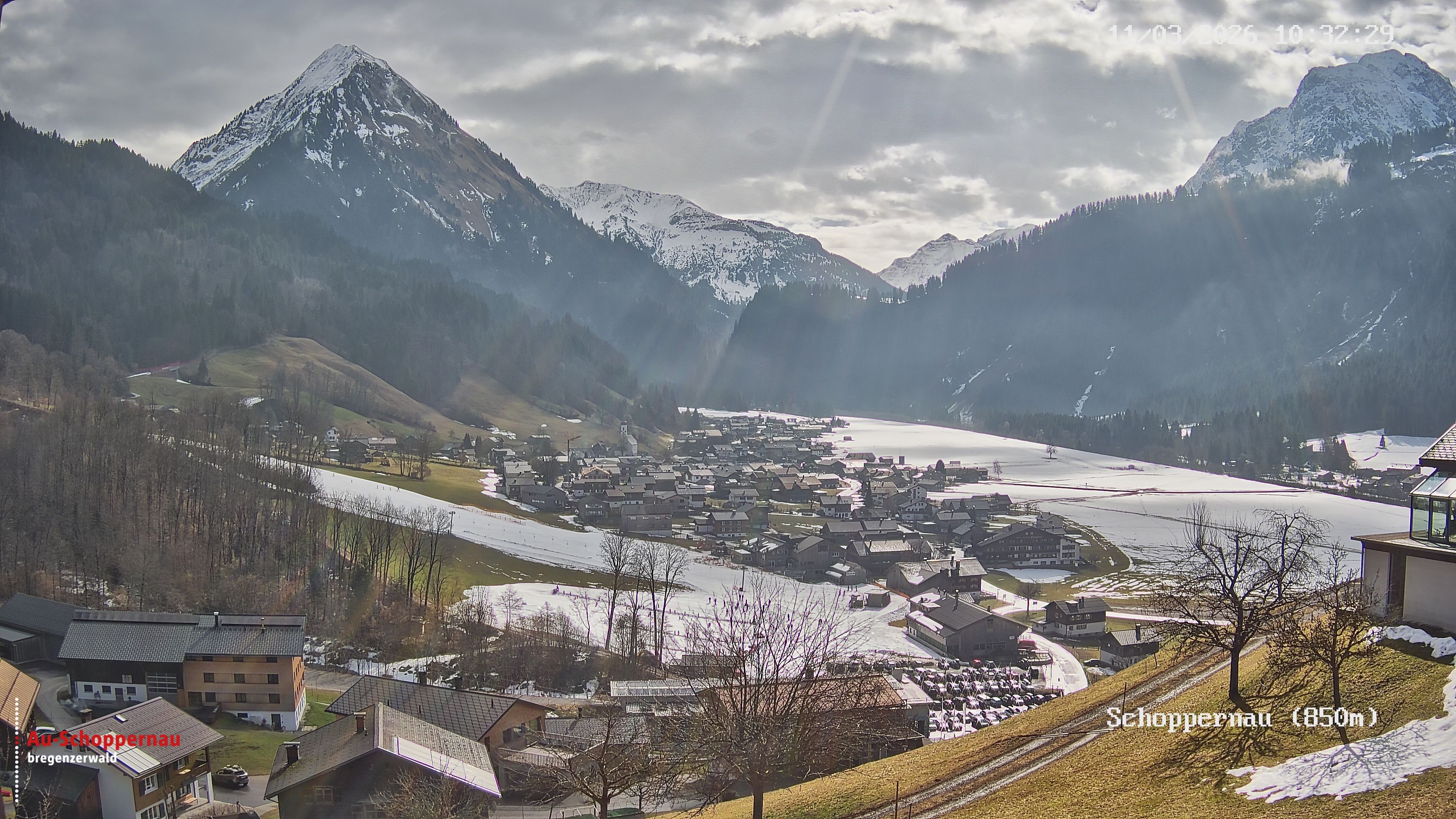 Archiv Foto Webcam Schoppernau im Bregenzerwald