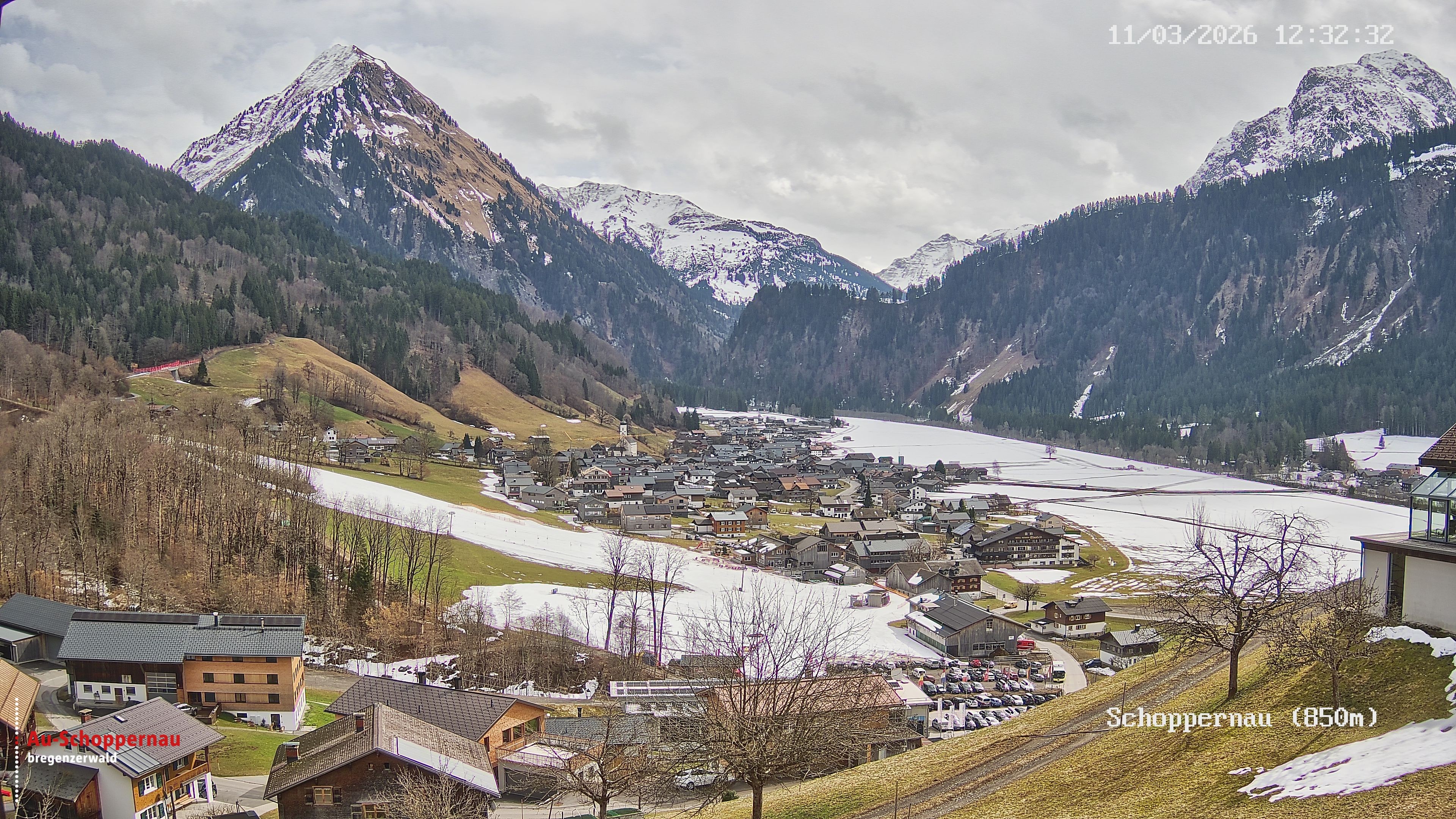 Archiv Foto Webcam Schoppernau im Bregenzerwald
