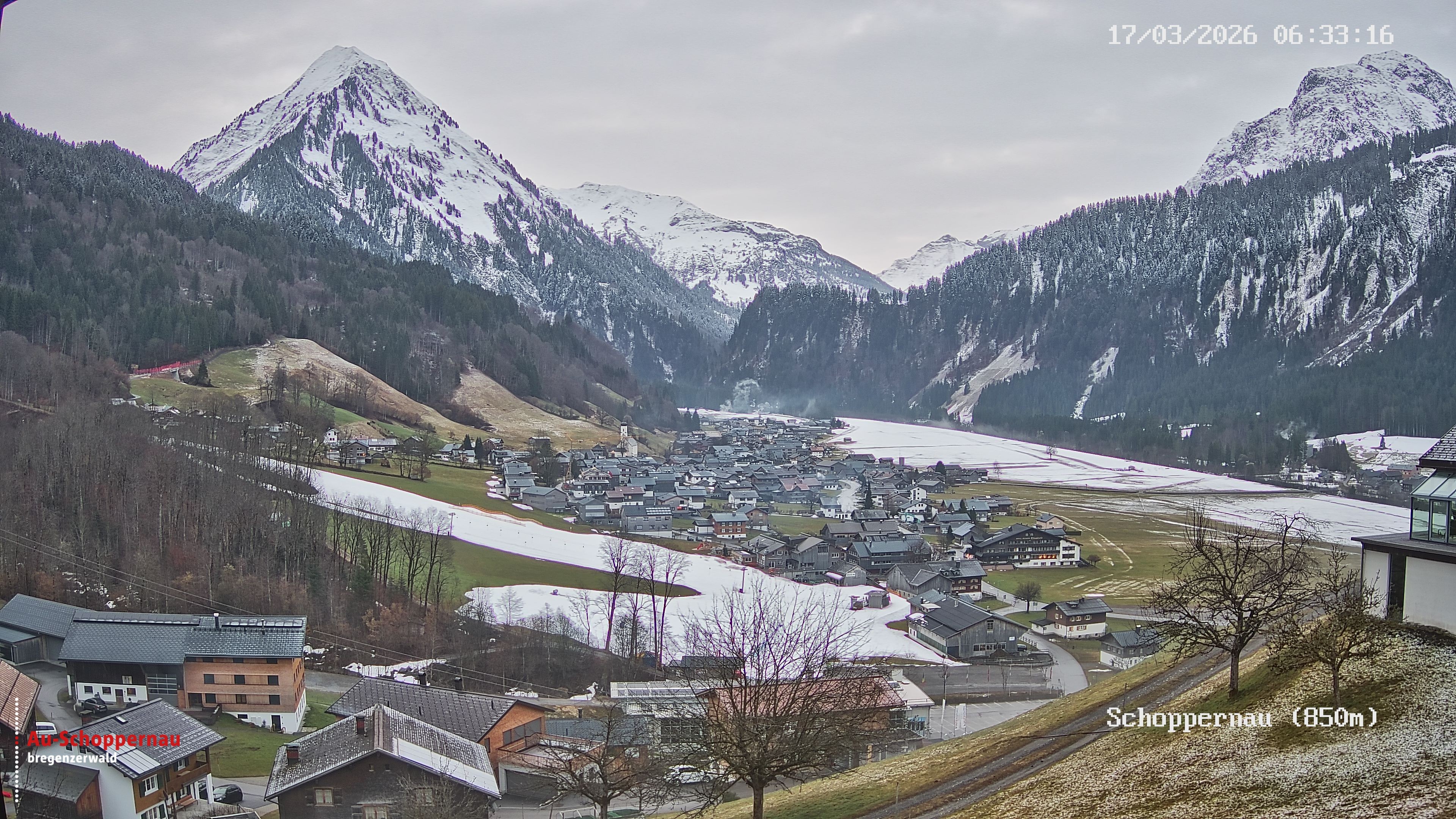 Archiv Foto Webcam Schoppernau im Bregenzerwald