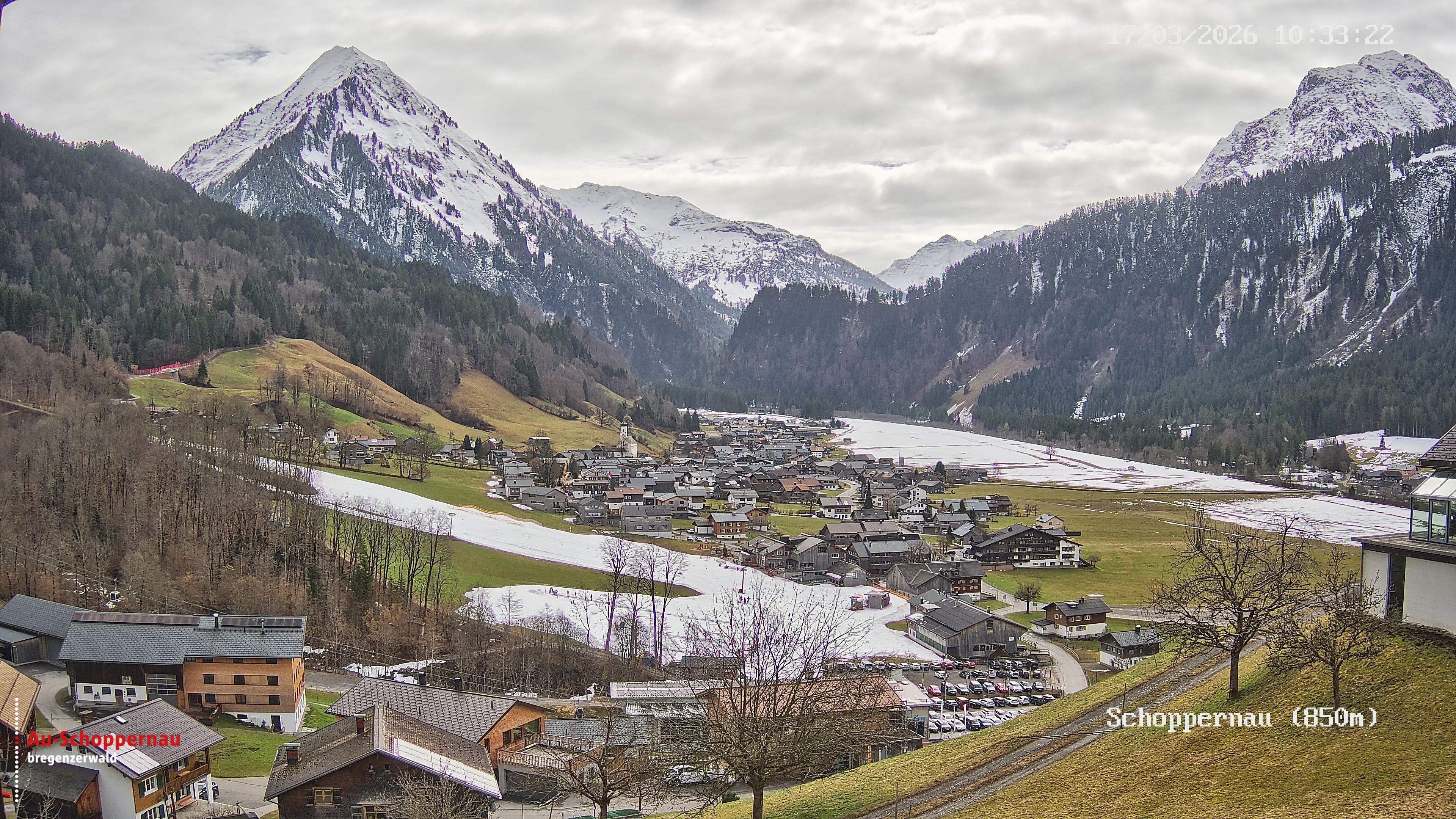 Archiv Foto Webcam Schoppernau im Bregenzerwald