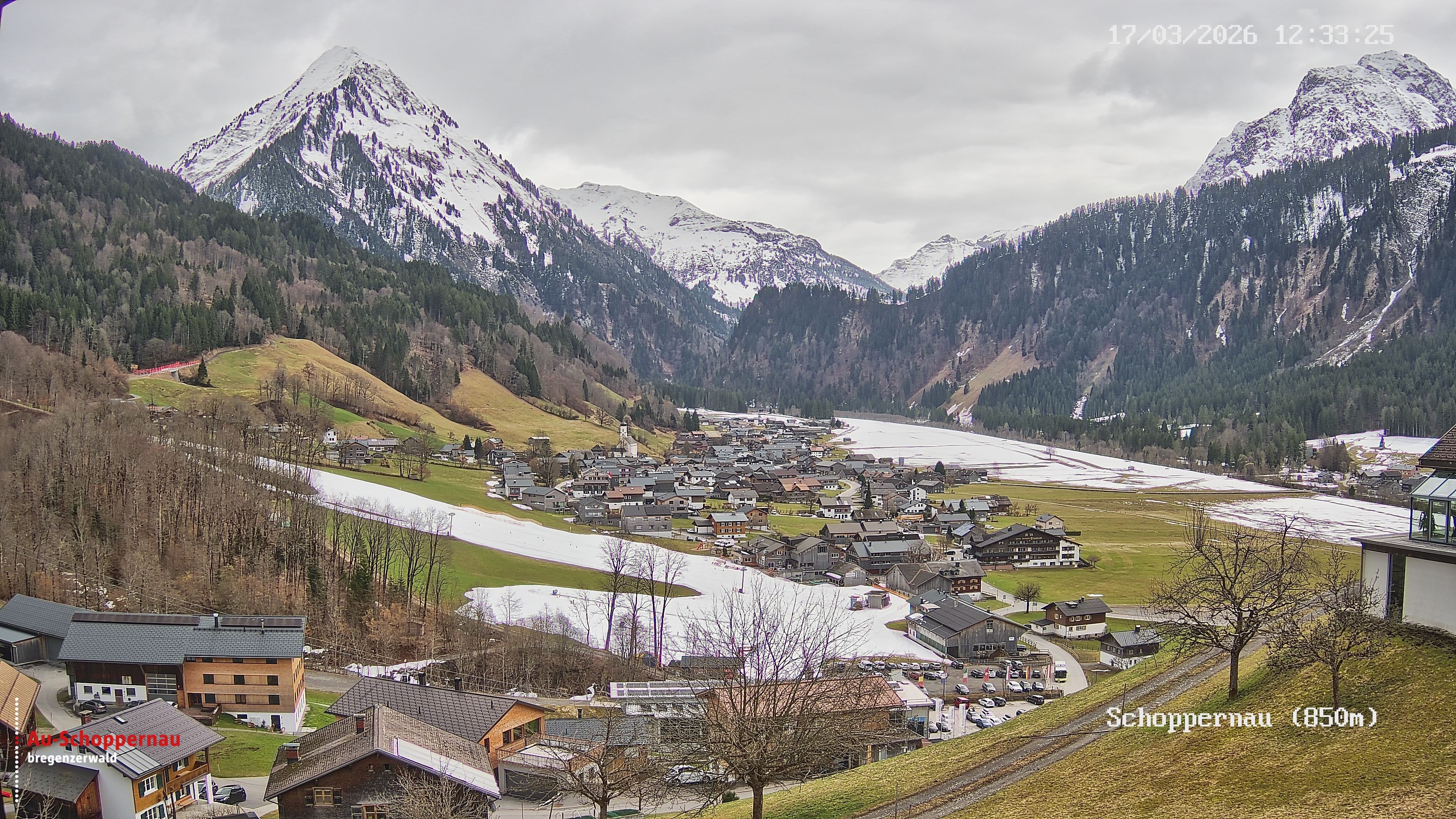 Archiv Foto Webcam Schoppernau im Bregenzerwald