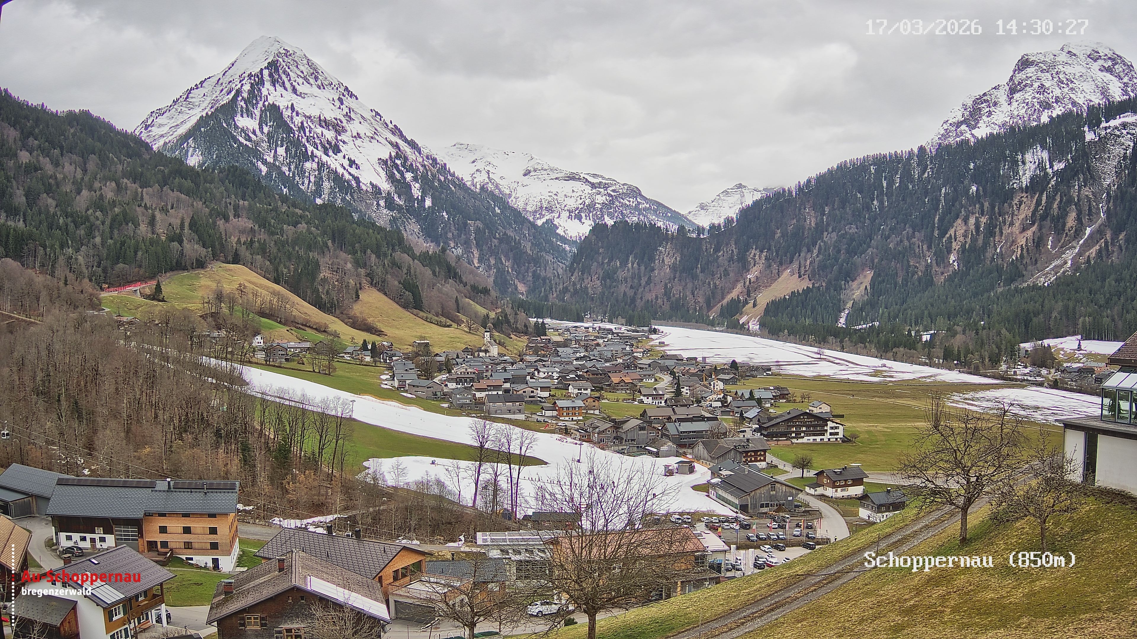 Archiv Foto Webcam Schoppernau im Bregenzerwald