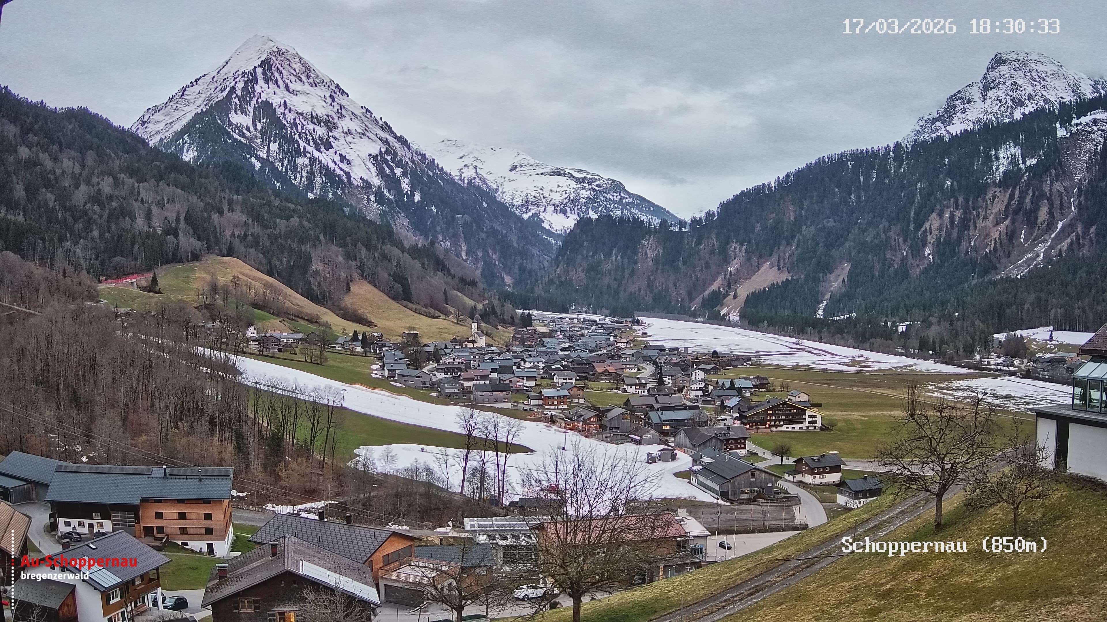 Archiv Foto Webcam Schoppernau im Bregenzerwald