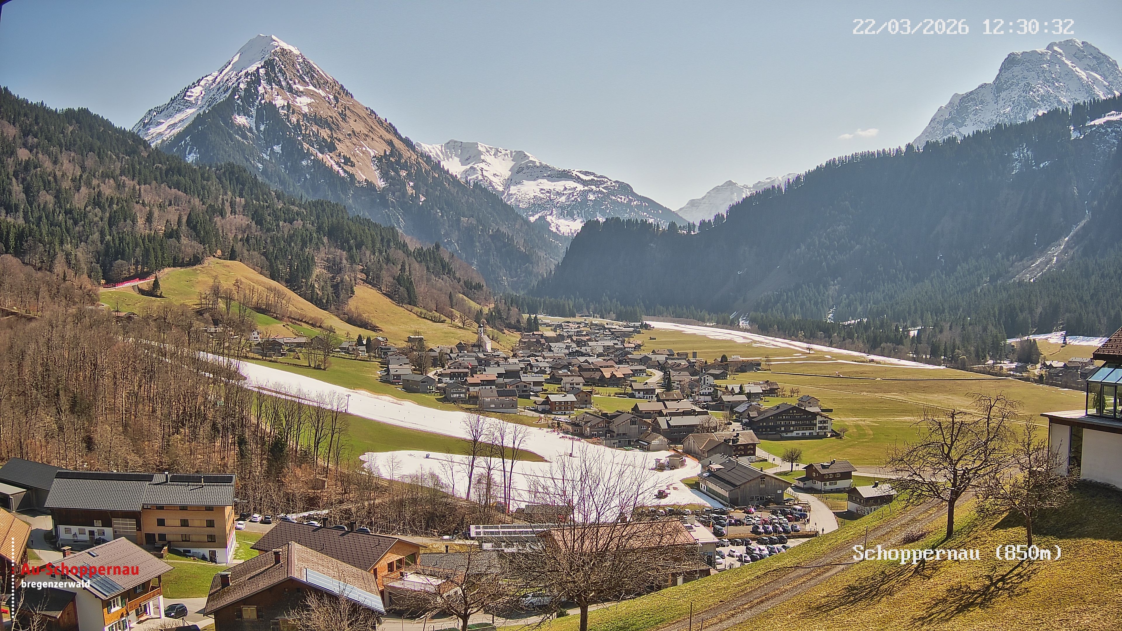 Archiv Foto Webcam Schoppernau im Bregenzerwald